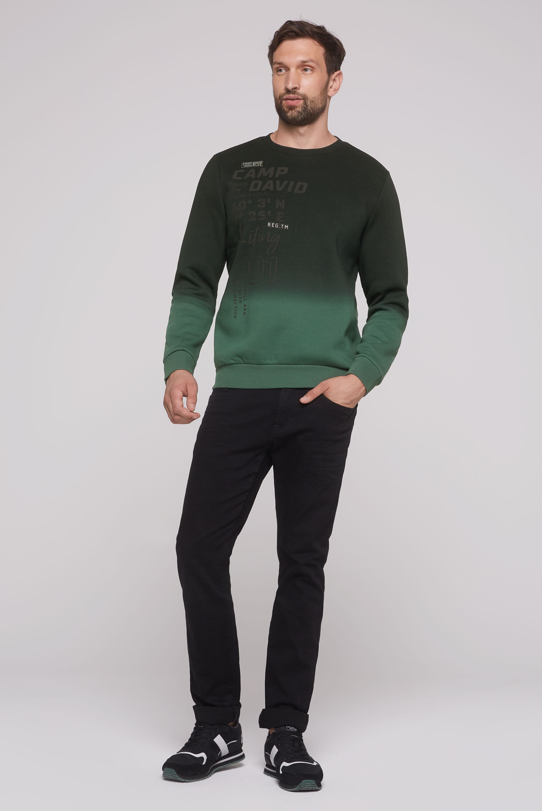 CAMP DAVID Sweater, mit Baumwolle