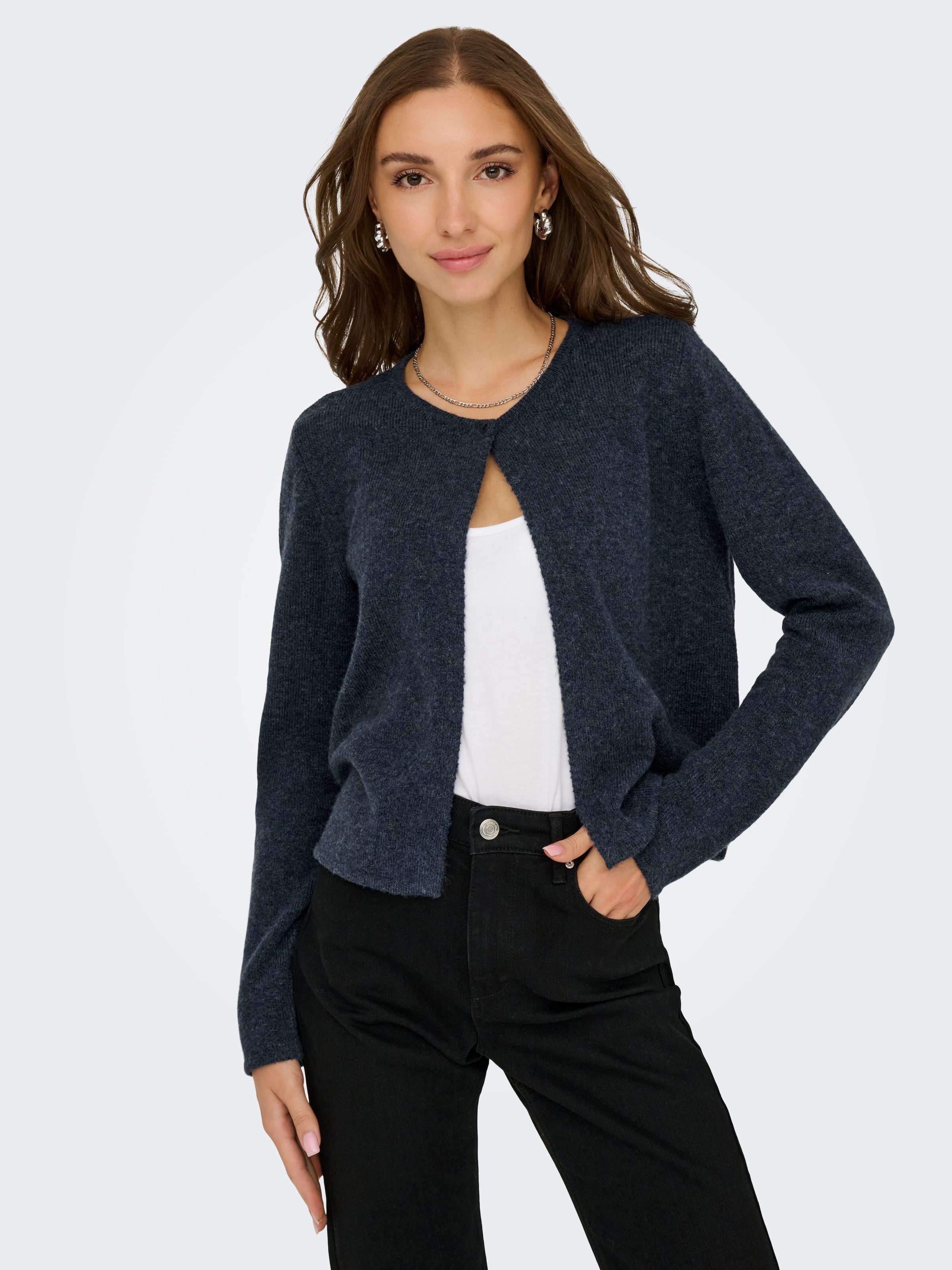 JDY Strickjacke "JDYRUE LIFE L/S ONEBUTTON CARDI KNT NOOS" günstig online kaufen