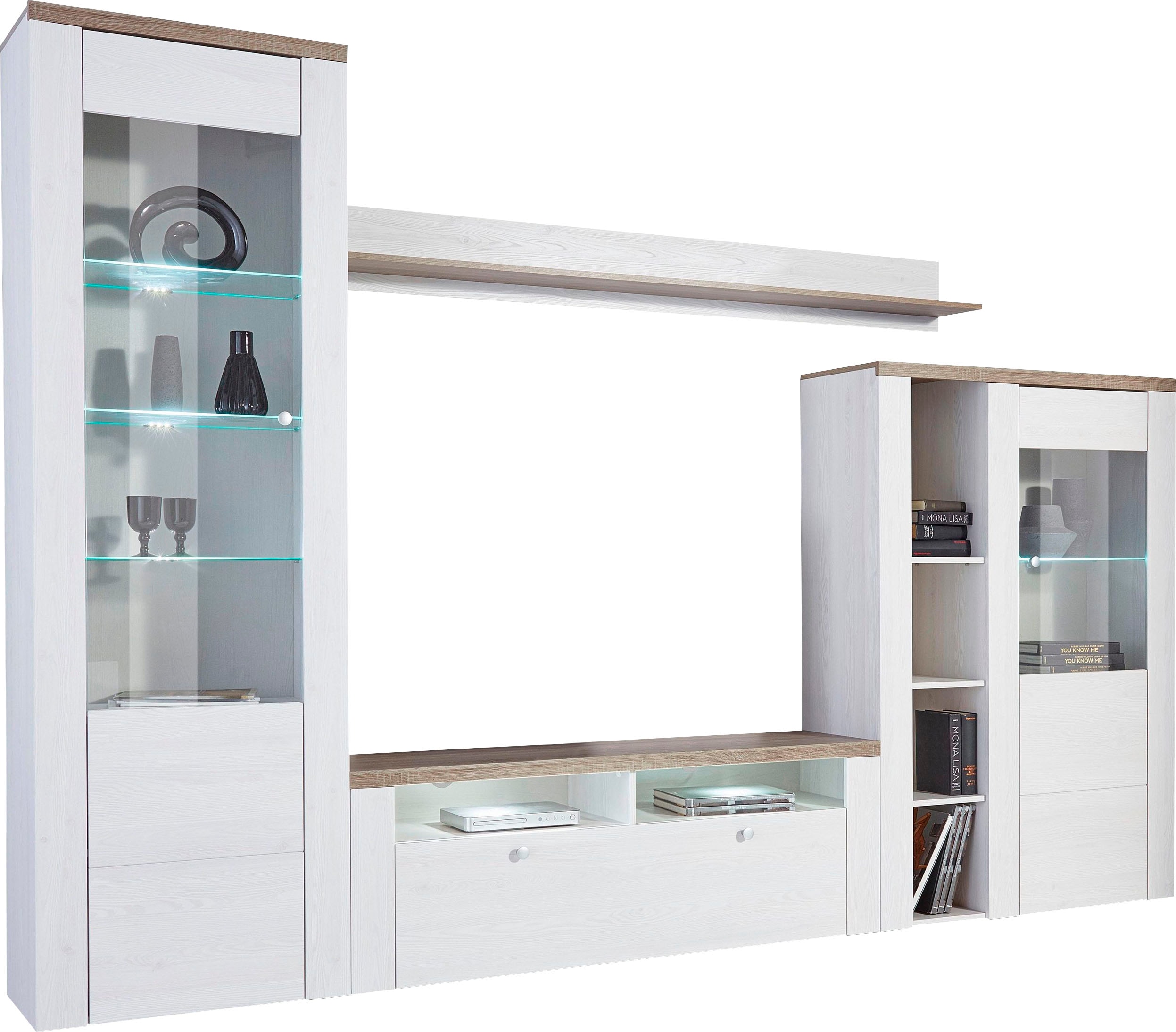 OTTO home Wohnwand "Larona, Anbauwand, Set 4 Teilig" Set, 4 Stk. tlg.