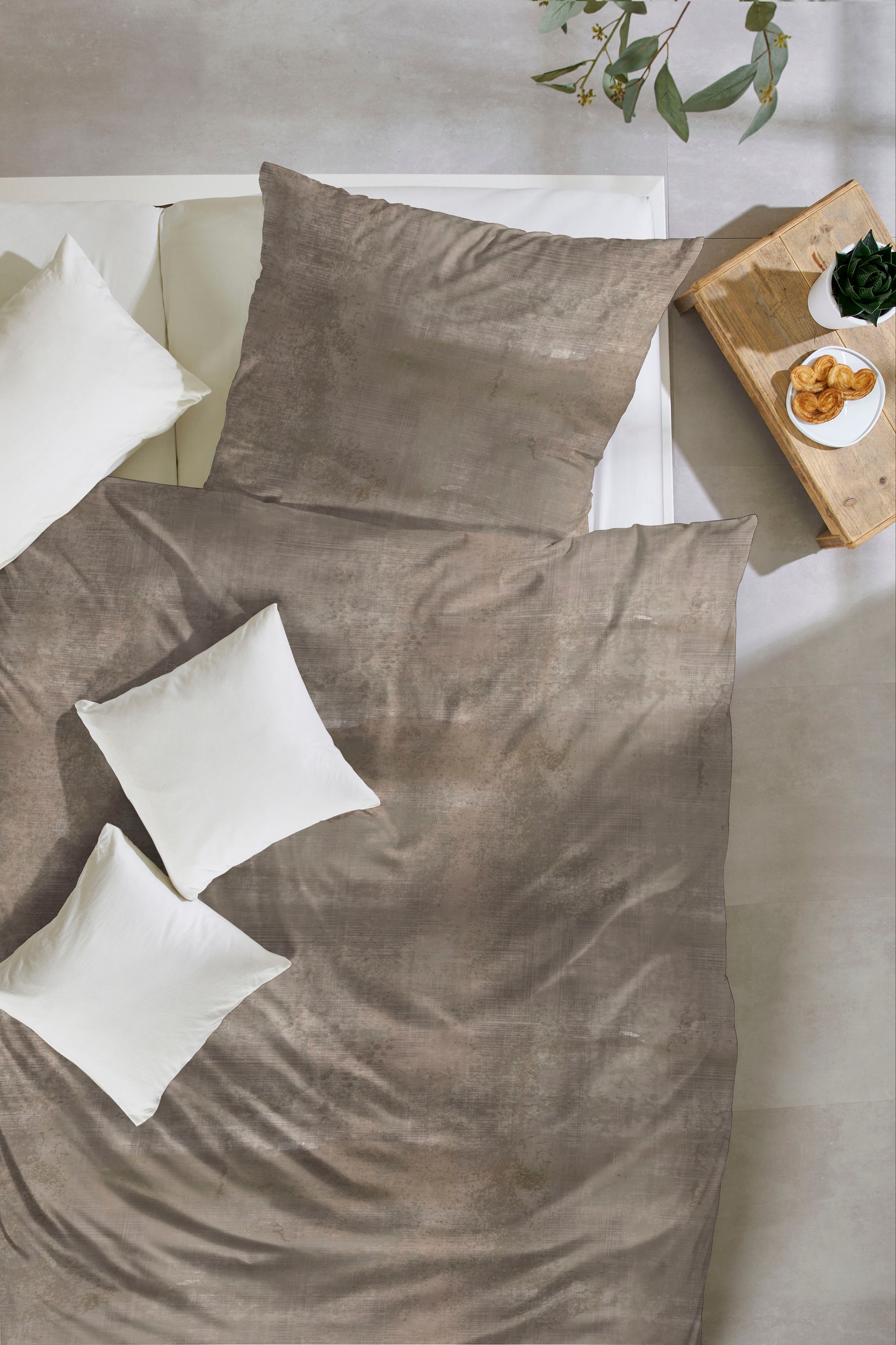 Primera Bettwäsche "Mako-Satin-Bettwäsche" 2 Stk. Mit der Trendfarbe im Her günstig online kaufen