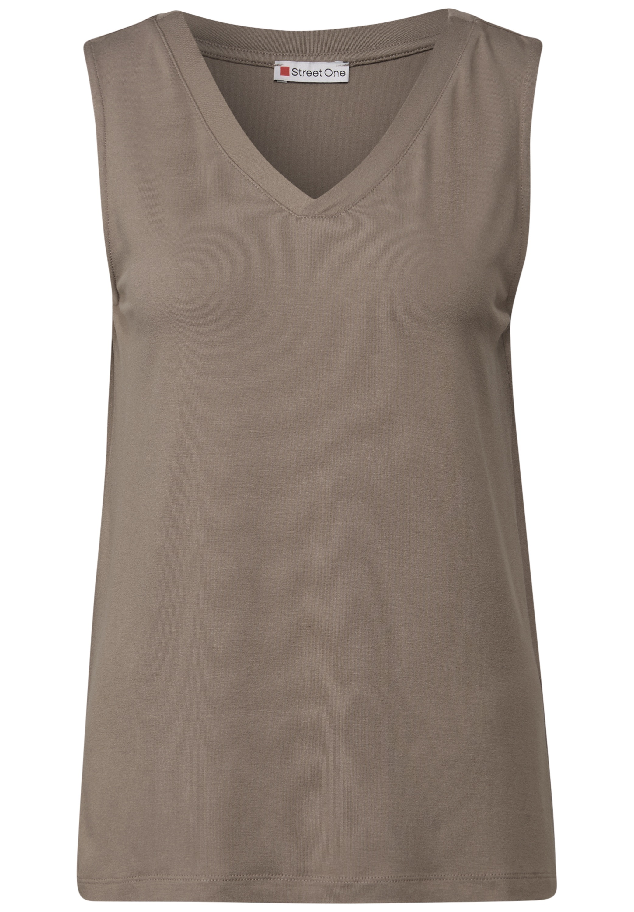 STREET ONE T-Shirt, aus elastischem Materialmix