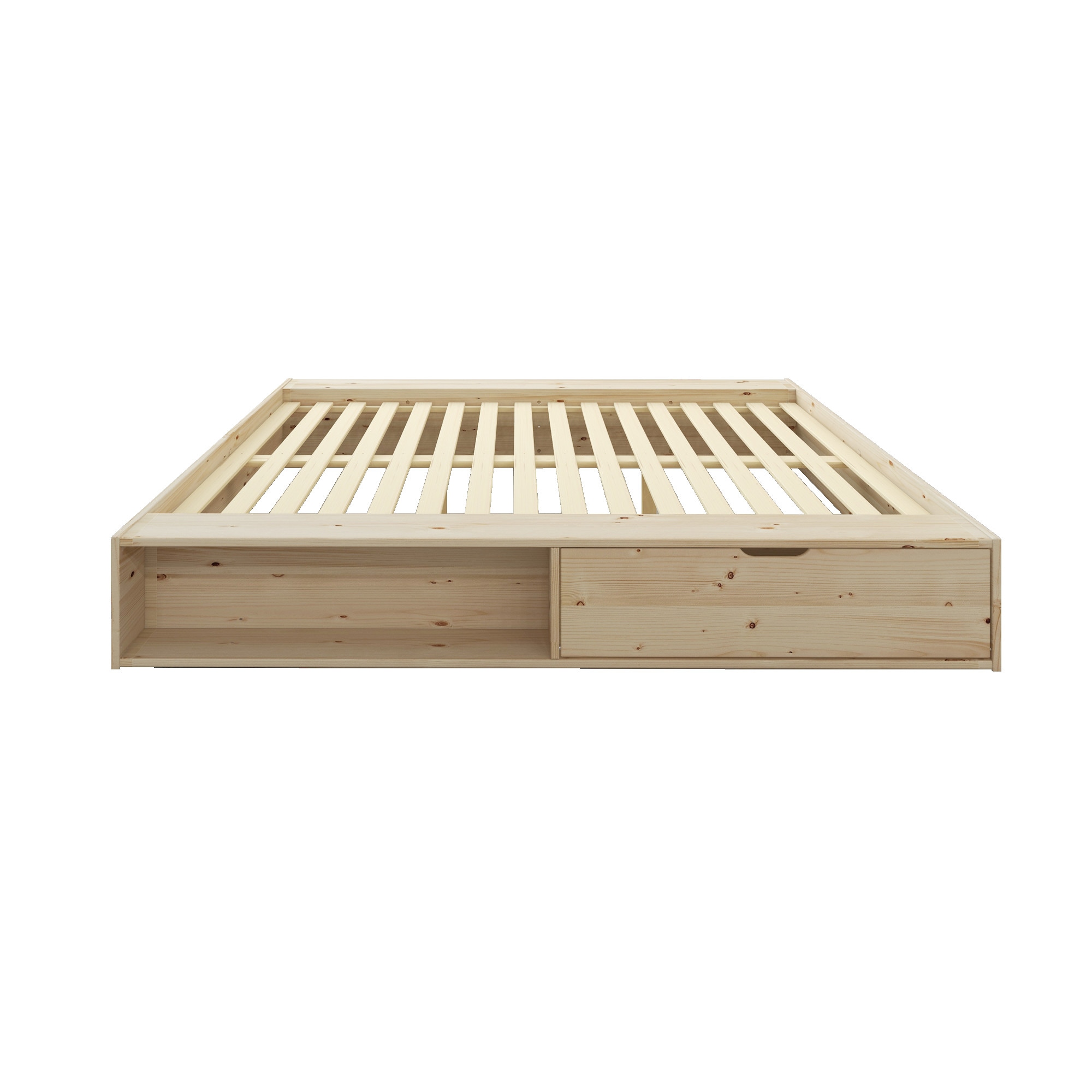 Home affaire Stauraumbett »Erno, Massivholzbett, Futonbett, 275KG belastbar«, (Breite/ Belastbarkeit: 120cm/275 KG, 180cm/275 KG), mit Lattenrost, Massivholz, FSC® zertifiziert, viel Stauraum + Ablagen