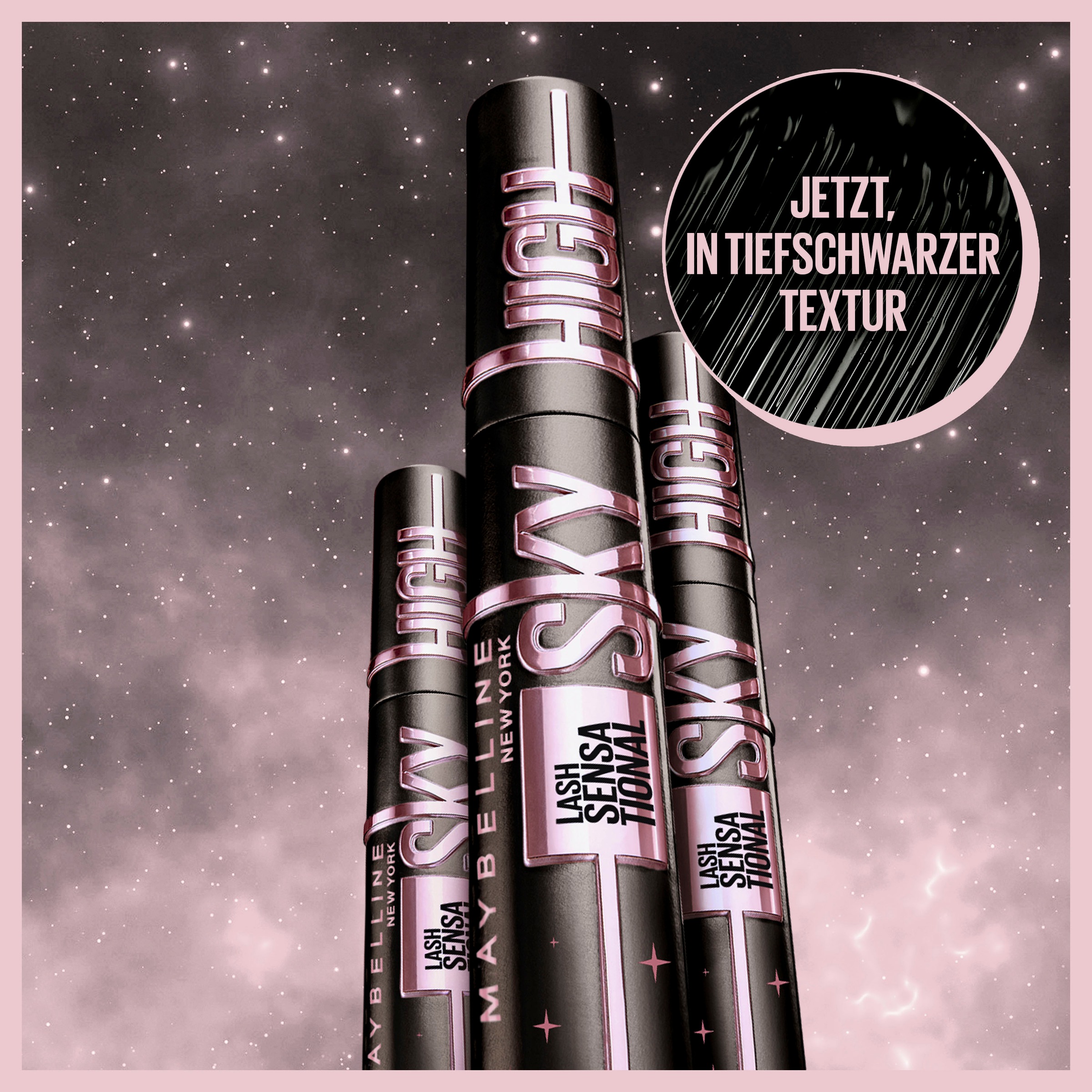 MAYBELLINE NEW YORK Mascara »Lash Sensational Sky High Cosmic«, mit kosmisch schwarzem Effekt