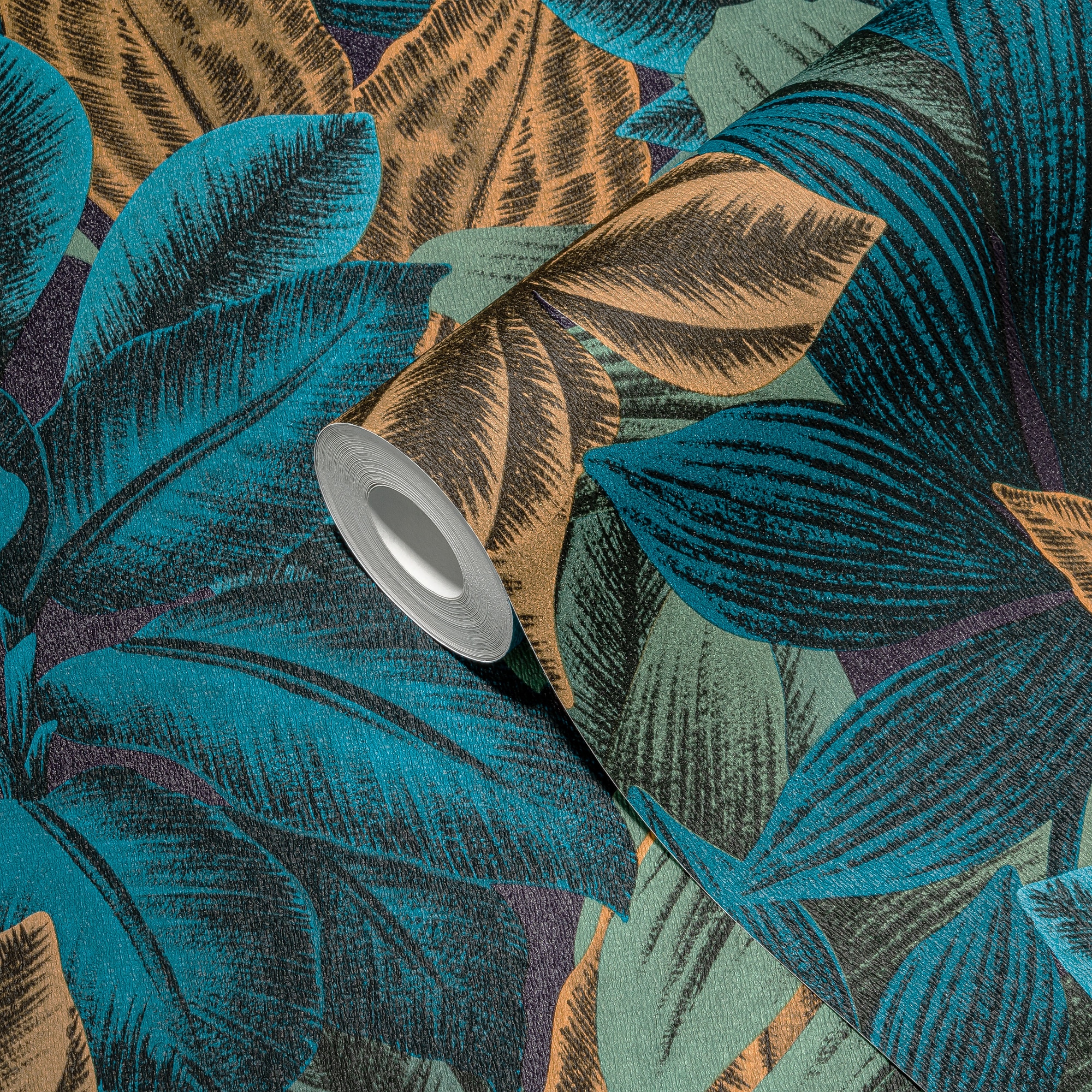 living walls Vliestapete »Metropolitan Stories. Travel Styles. Tapete Dschungel«, matt-gemustert-neutral, Dschungel-Fapete Floral Tapeten Wohnzimmer Schlafzimmer Küche Design