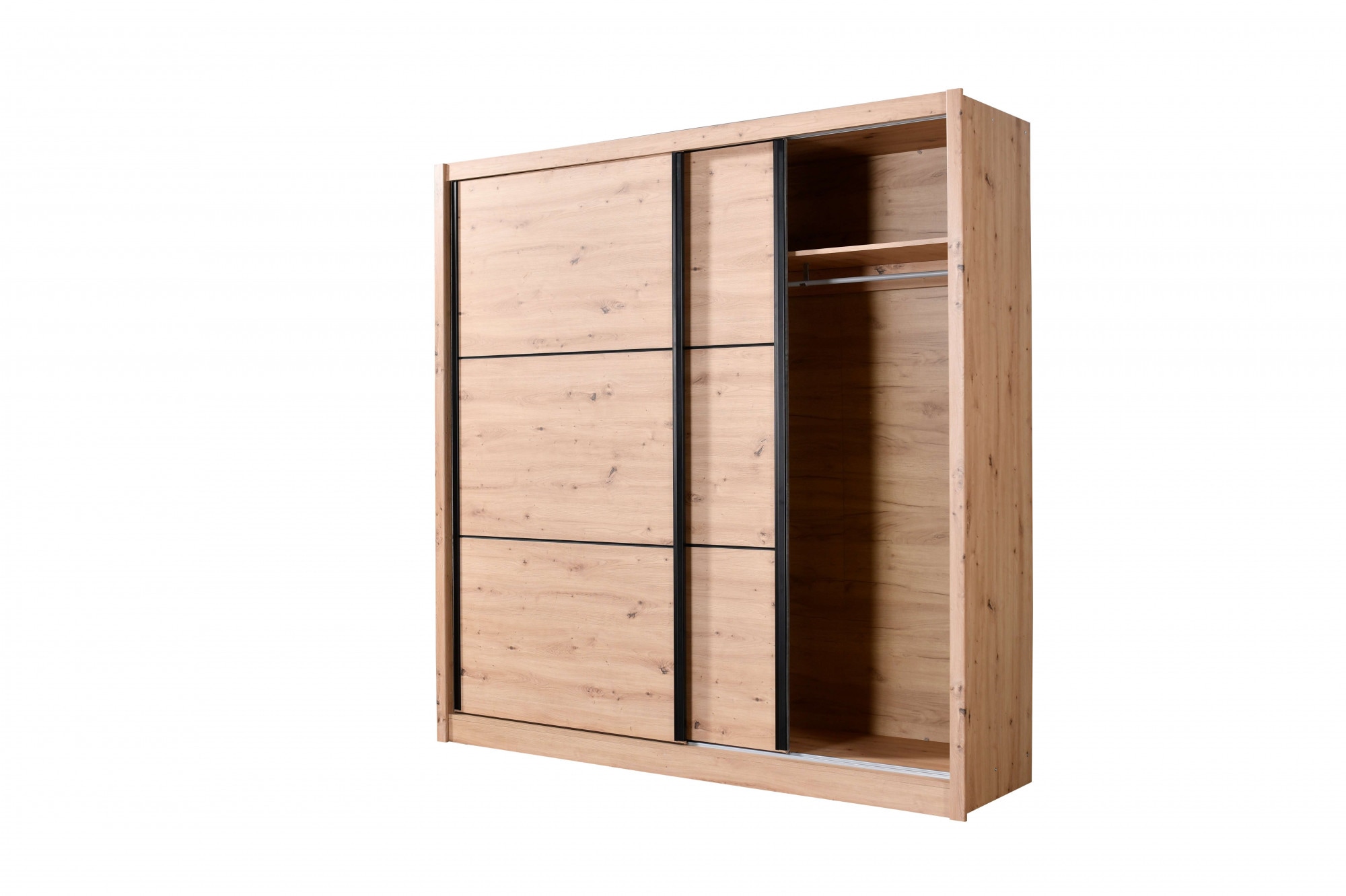 INOSIGN Schwebetürenschrank »Navara Kleiderschrank Wäscheschrank«, in 3 Breiten, mit kompletter Innenausstattung, FSC®-zertifiziert