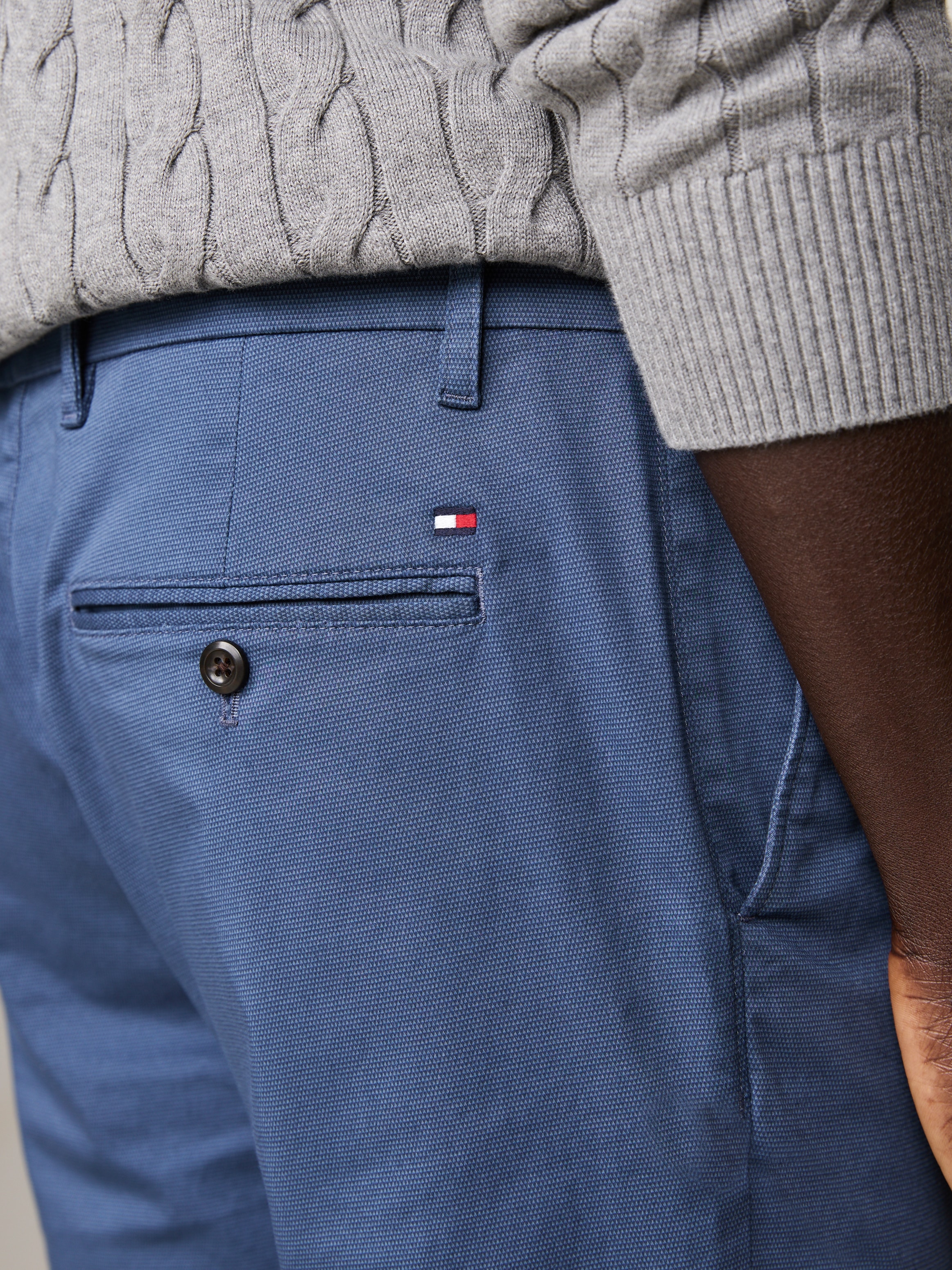 Tommy Hilfiger Chinohose »CHINO BLEECKER PRINTED STRUCTURE«