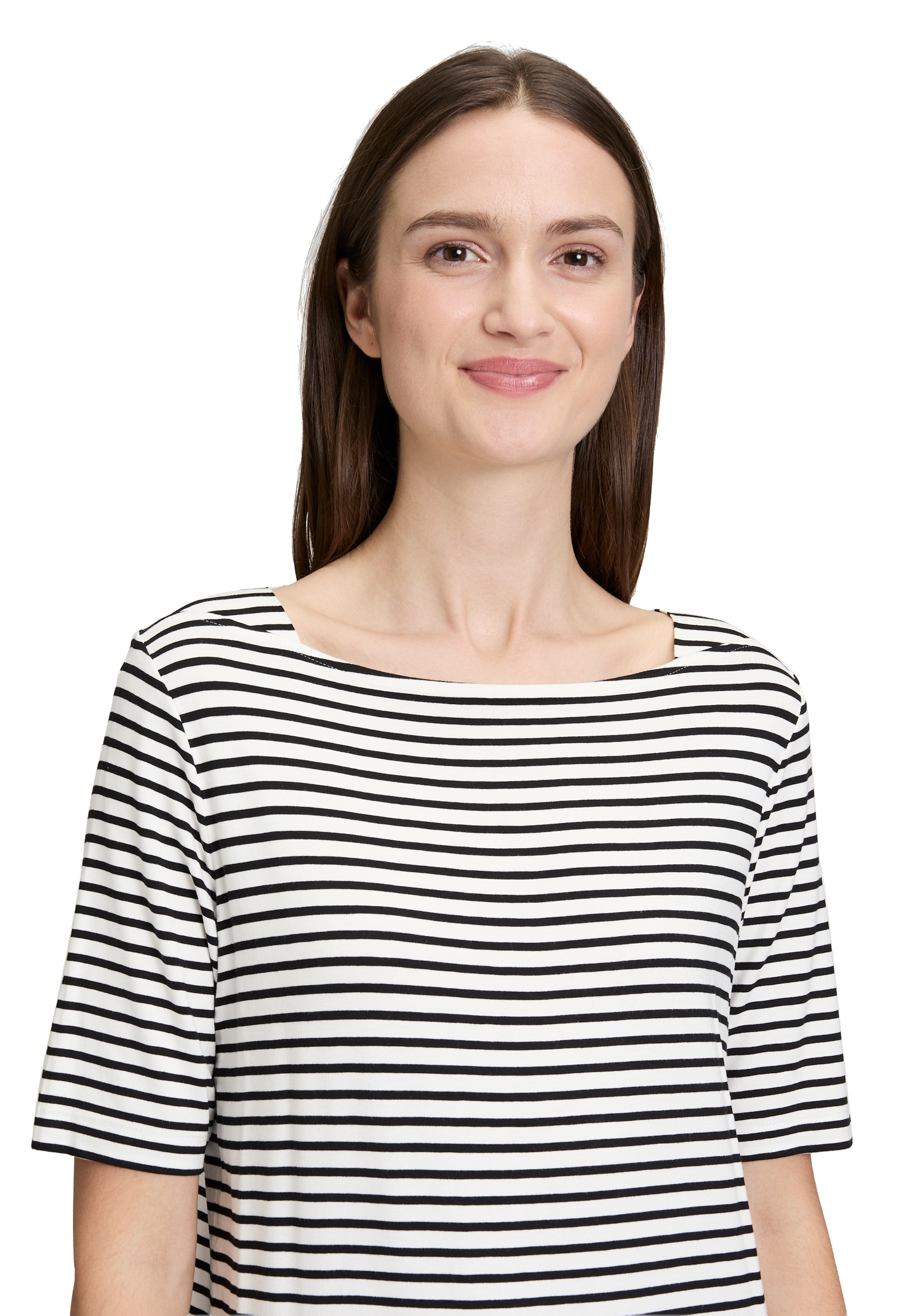 Betty&Co Kurzarmshirt »Betty & Co Streifenshirt mit U-Boot-Ausschnitt«, (1 tlg.)