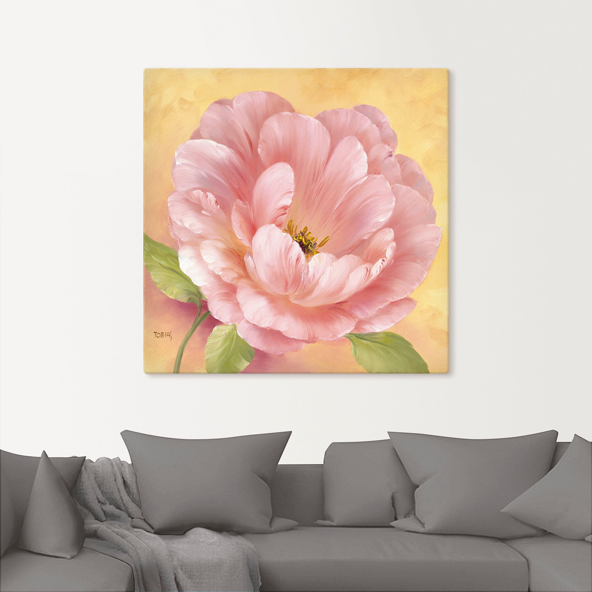 Artland Wandbild »Grüße aus Russland II«, Blumen, (1 St.), als Leinwandbild, Wandaufkleber oder Poster in versch. Größen