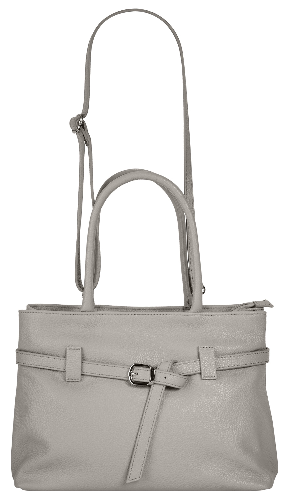Cluty Henkeltasche, echt Leder, Made in Italy