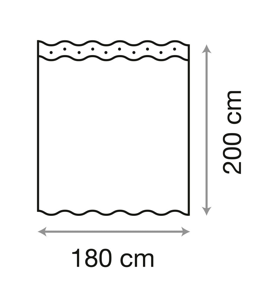 Sanilo Duschvorhang »Stay Cool« Breite 180 cm Höhe 200 cm