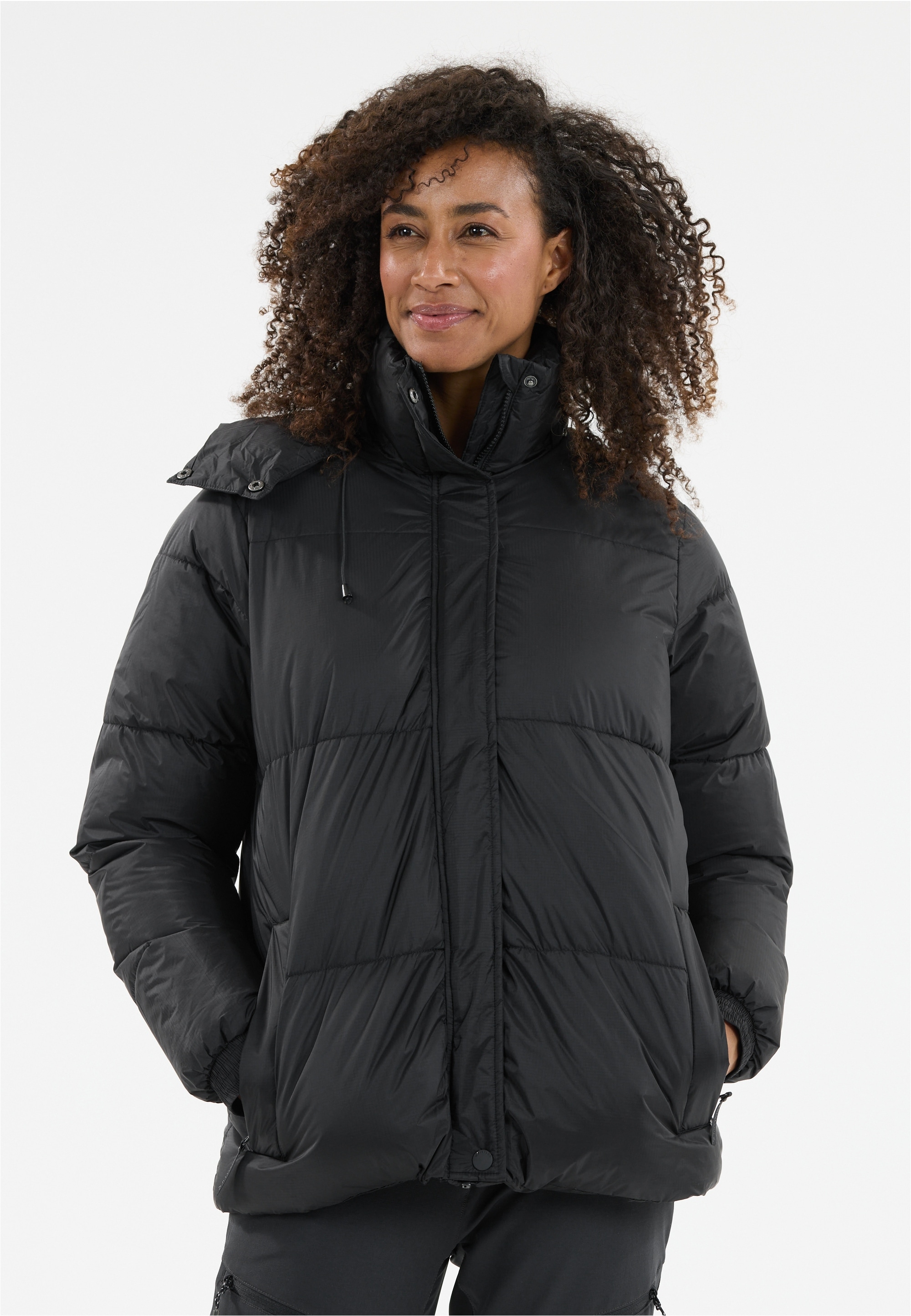 Outdoorjacke WHISTLER "Amatos", Damen, Gr. 44, schwarz, 100% Polyamid, unifarben, normal, ohne Ausschnitt, Jacken Outdoorjacke, mit hochwertigem BionicFinish