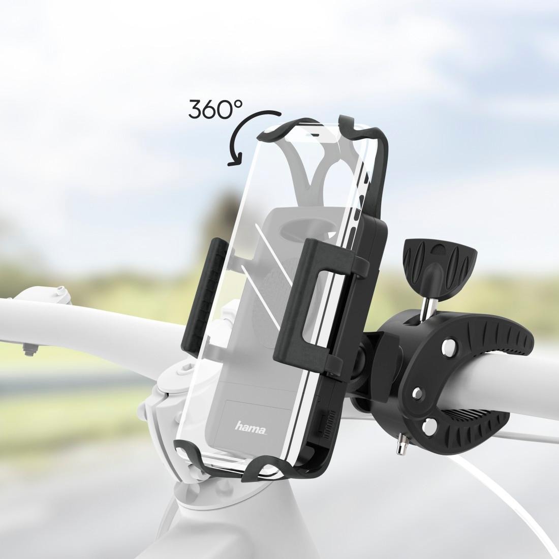 Hama Smartphone-Halterung »Fahrrad-Handyhalterung Strong 360 Grad drehbar univers. f. Smartphones«