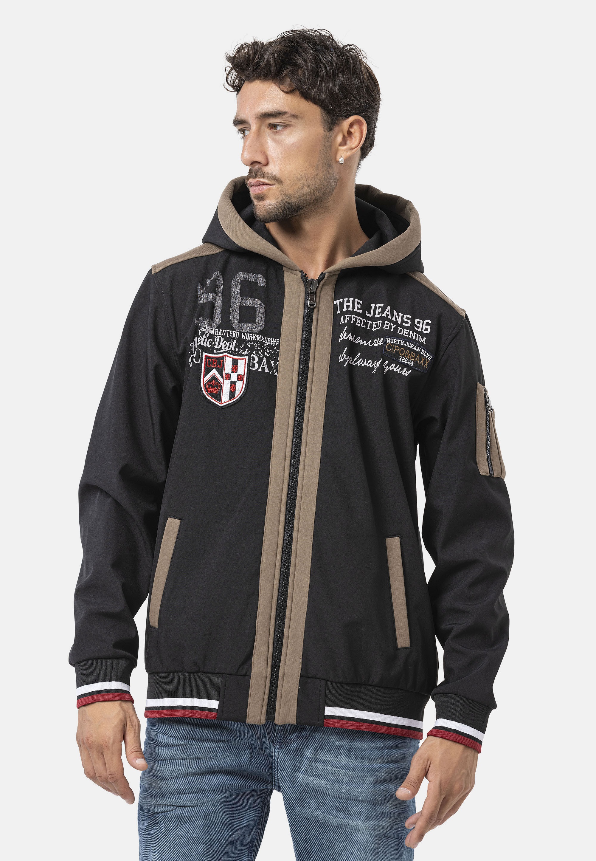 Cipo & Baxx Sweatjacke »Sweatjacke« 1 tlg. mit Kaputze