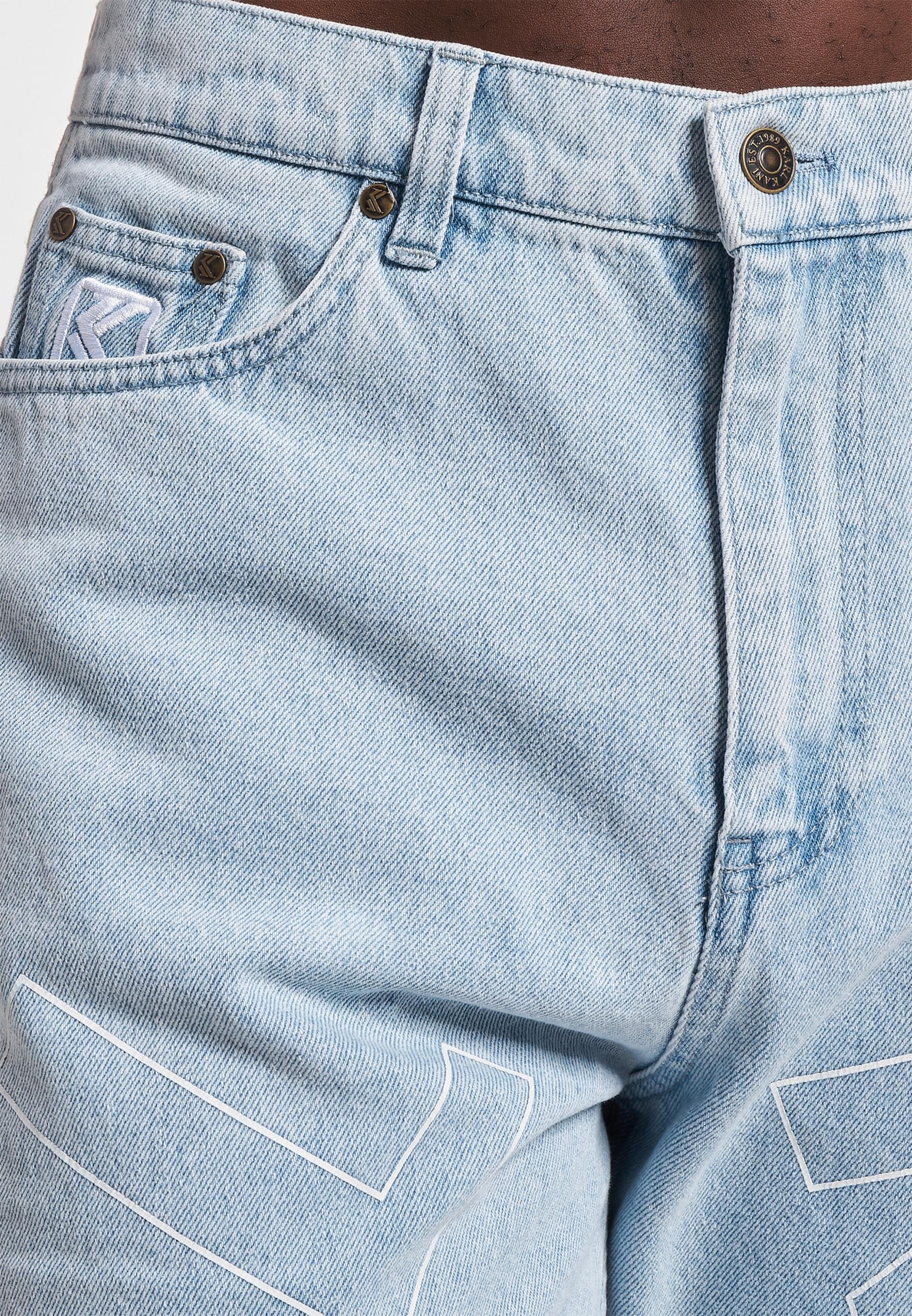 Karl Kani Bequeme Jeans »Karl Kani Herren Og Baggy Workwear Logo Print Denim«