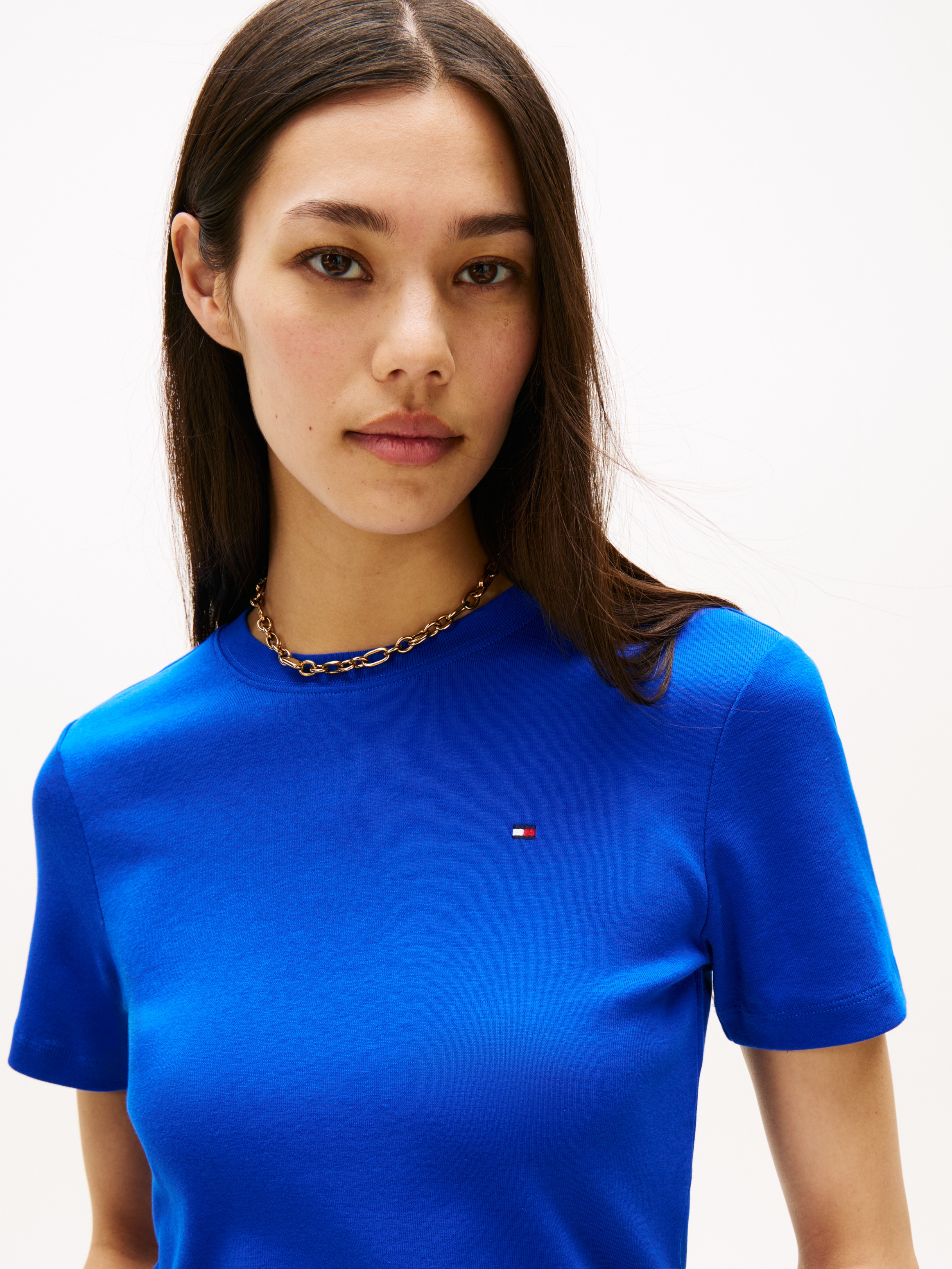 Tommy Hilfiger T-Shirt »SLIM CODY C-NK SS«, mit Logostickerei