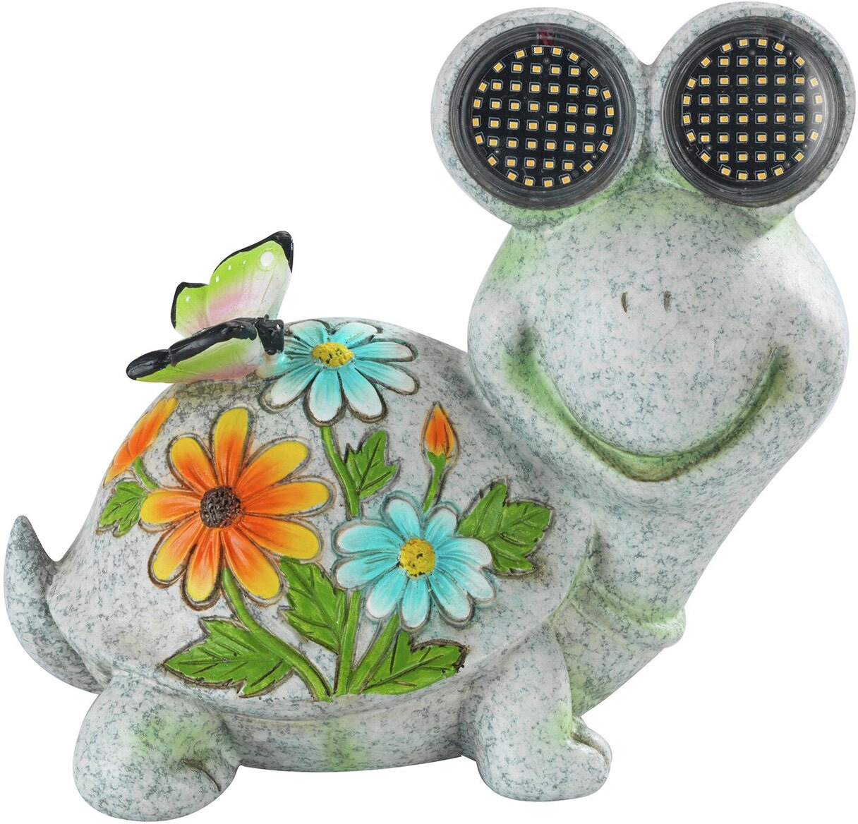 LED Dekofigur MAXIMEX "Modell Blinky Eyes Schildkröte", mehrfarbig, B:20cm H:17cm L:12cm, Leuchten, solarbetriebene Gartenfigur mit leuchtenden Augen, für Garten & Balkon