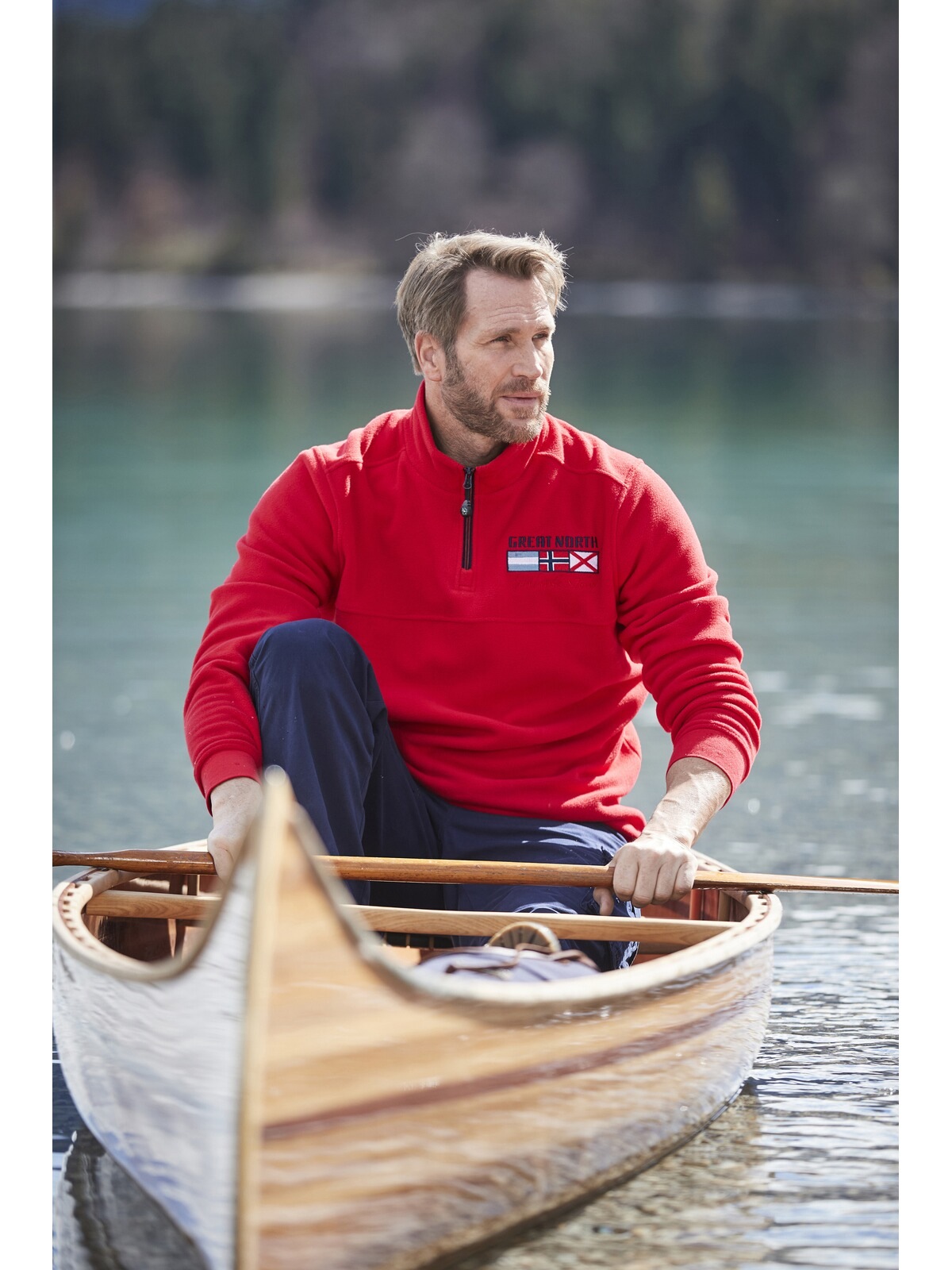 Jan Vanderstorm Fleecepullover »Fleece-Sweatshirt SIETSE«