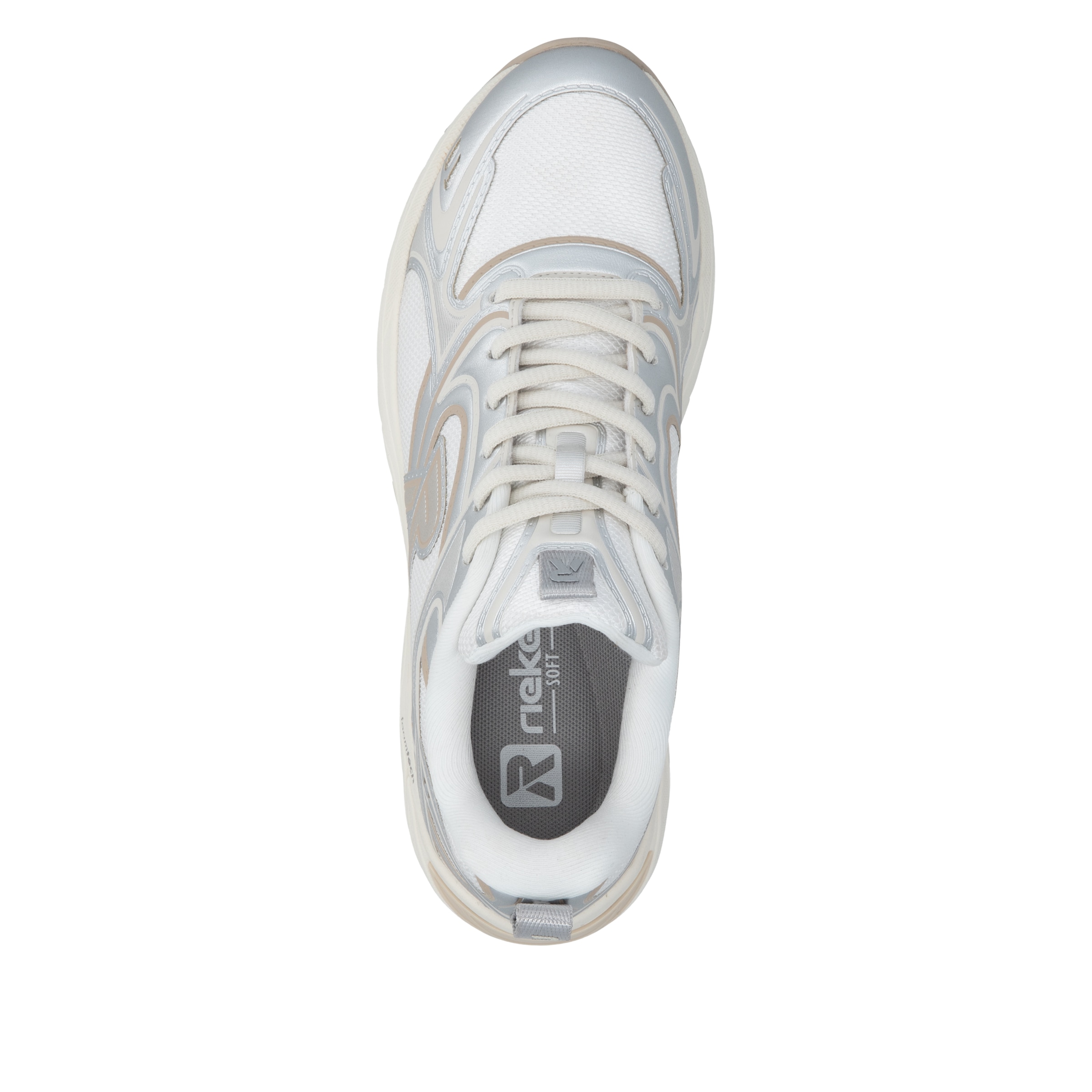 RIEKER Sport Keilsneaker  Plateau, Freizeitschuh, Halbschuh mit Kontrastbesätzen