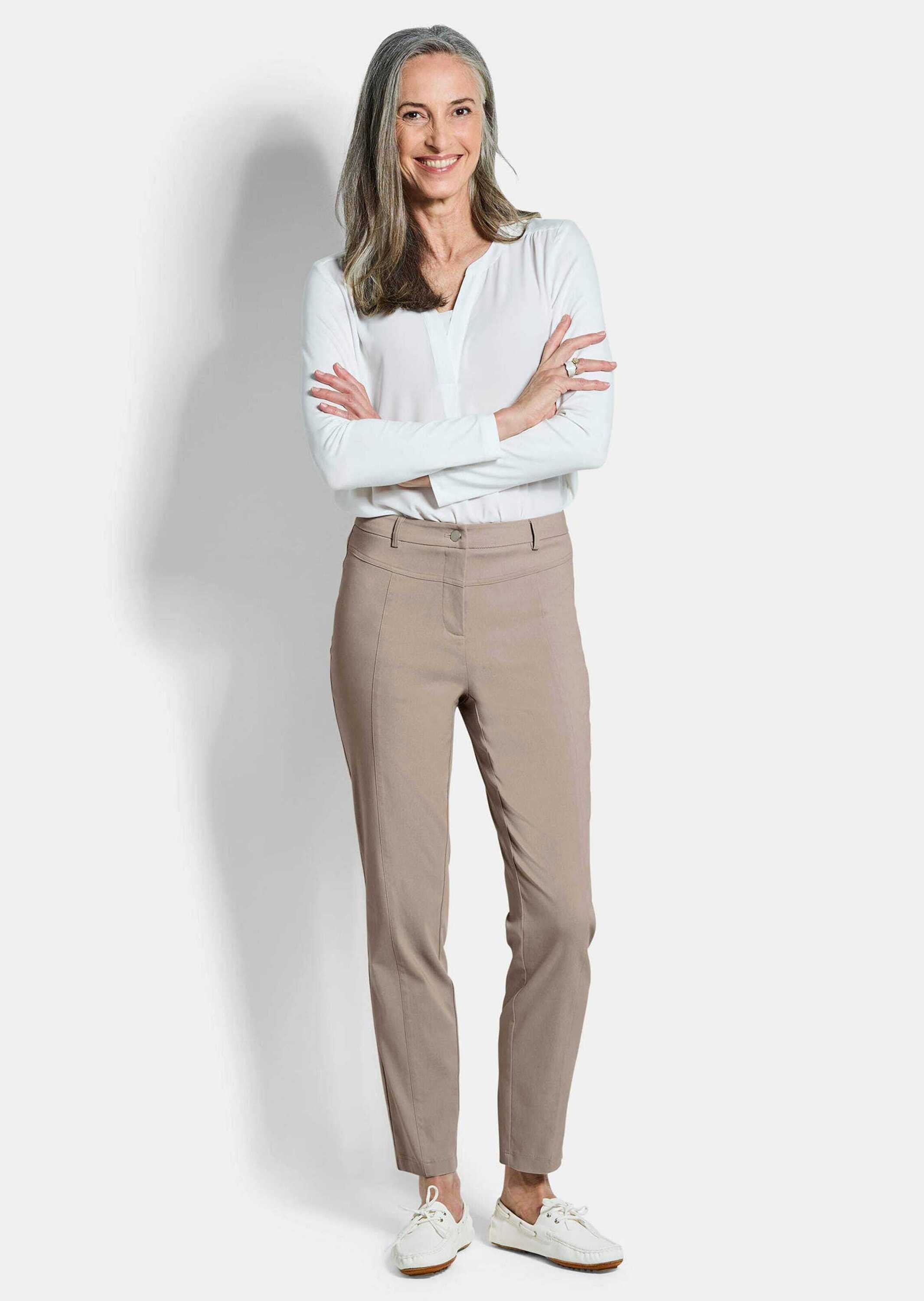 GOLDNER Stoffhose "Kurzgröße Bengalinhose LOUISA aus Super Stretch" günstig online kaufen