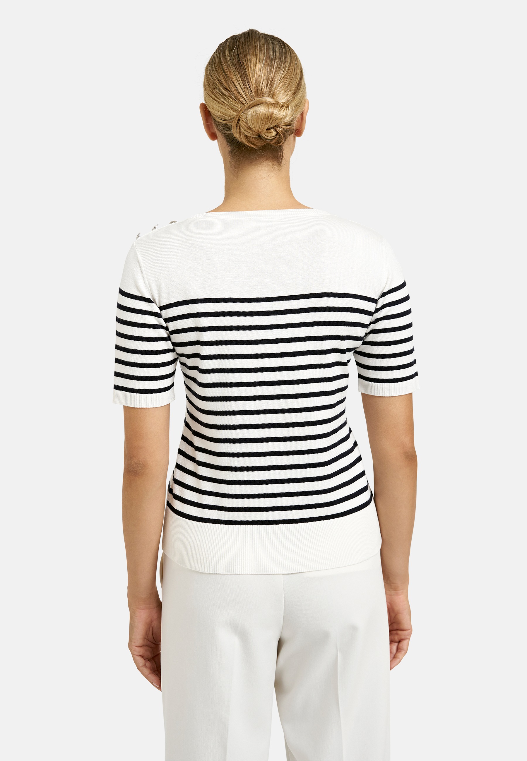 Milano Italy Rundhalspullover aus Feinstrick