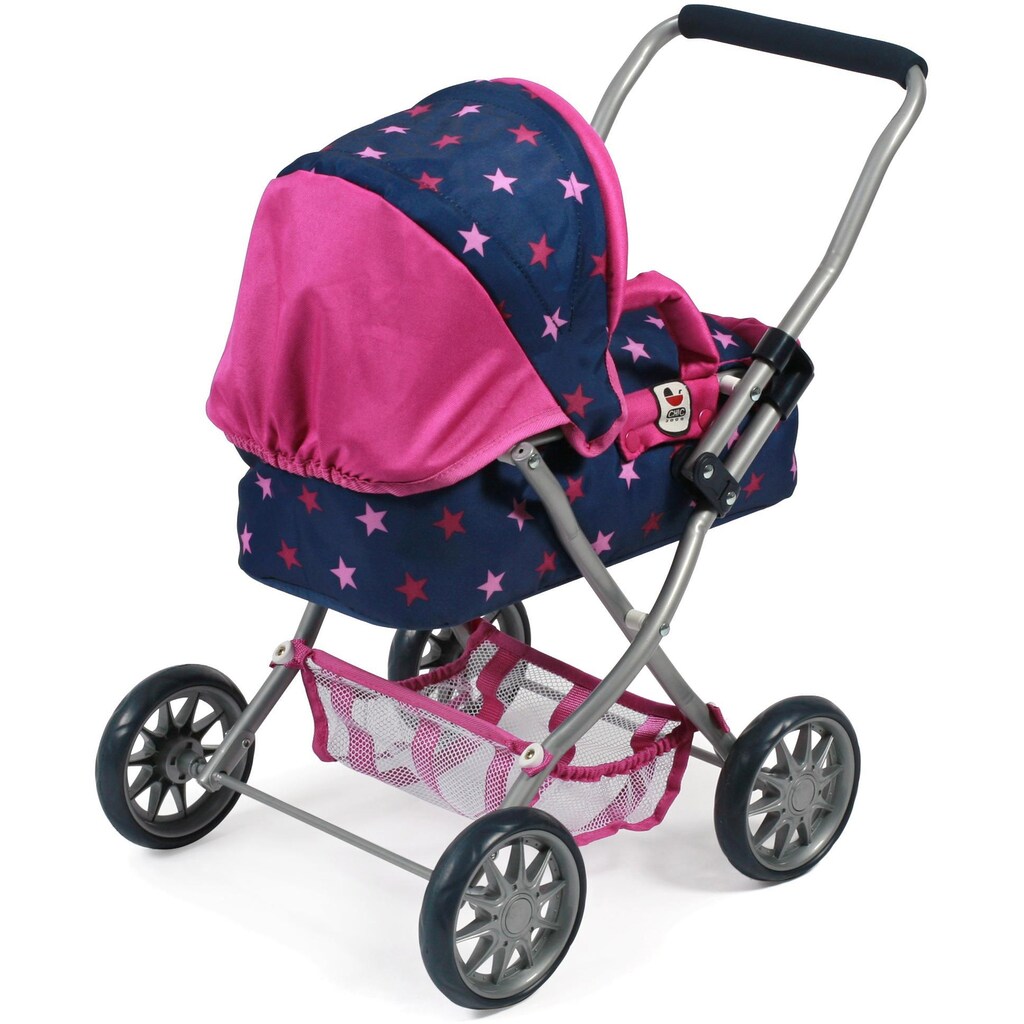 CHIC2000 Puppenwagen »Mini-Kuschelwagen Smarty, Stars marine«, mit herausnehmbarer Tragetasche