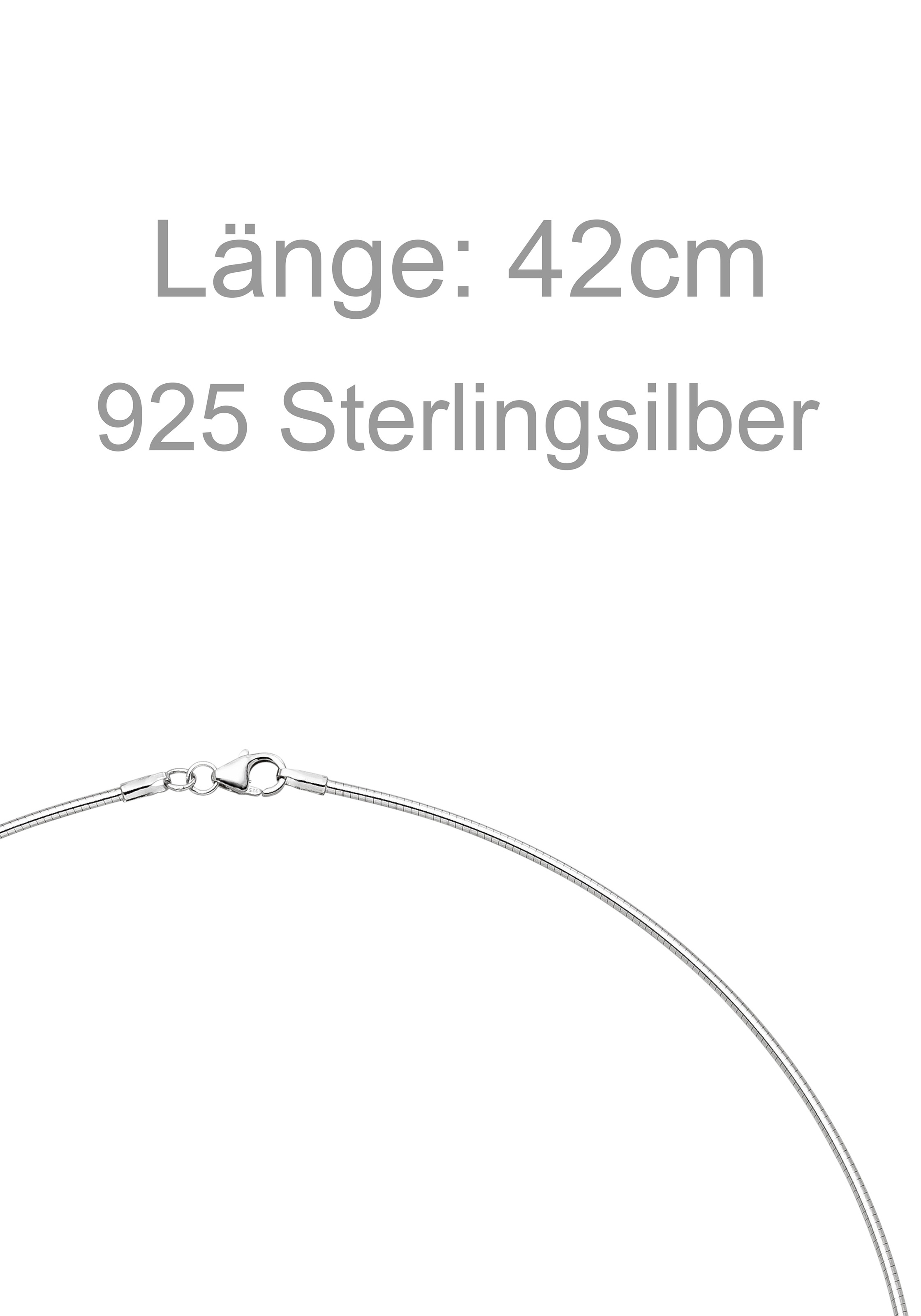 JOBO Halsreif 925 Silber 42 cm 1,1 mm