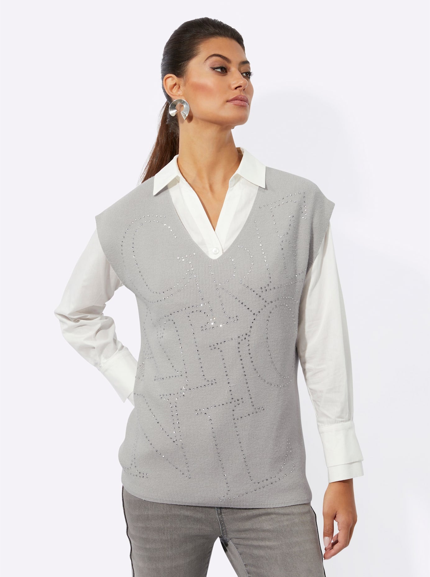 creation L Kurzarmpullover »Pullover«