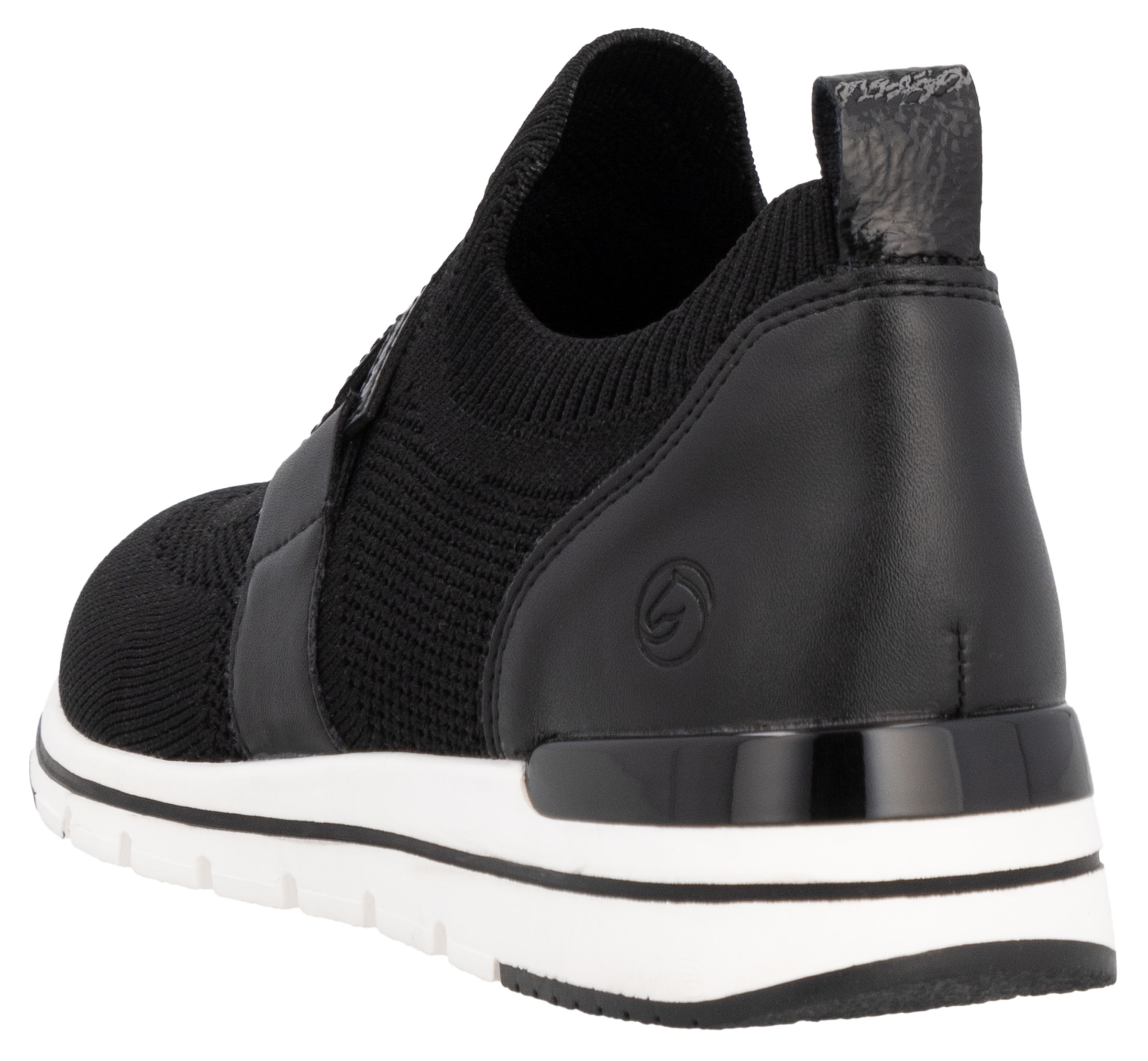 Remonte Slip-On Sneaker, Freizeitschuh, Halbschuh, Slipper mit Gummizug am Schaftrand