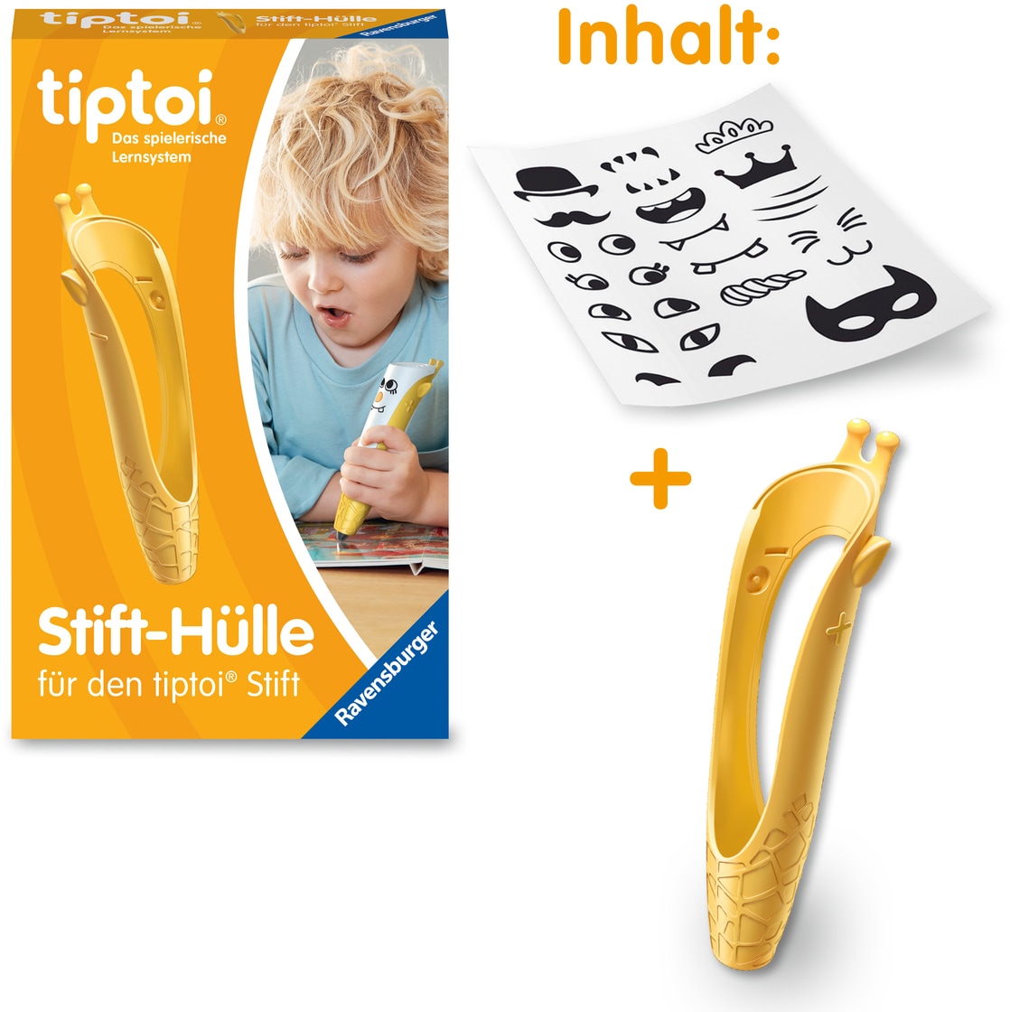 Ravensburger Spiel »tiptoi® Stift-Hülle zum Wechseln, gelb«, Made in Europe
