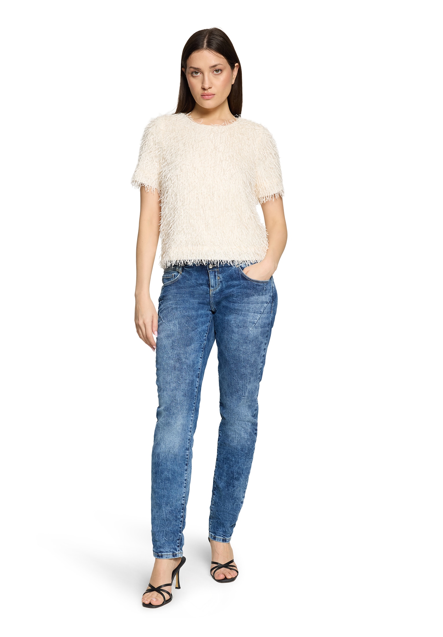 Cartoon Kurzarmshirt »Damen mit Fransen« 1 tlg.