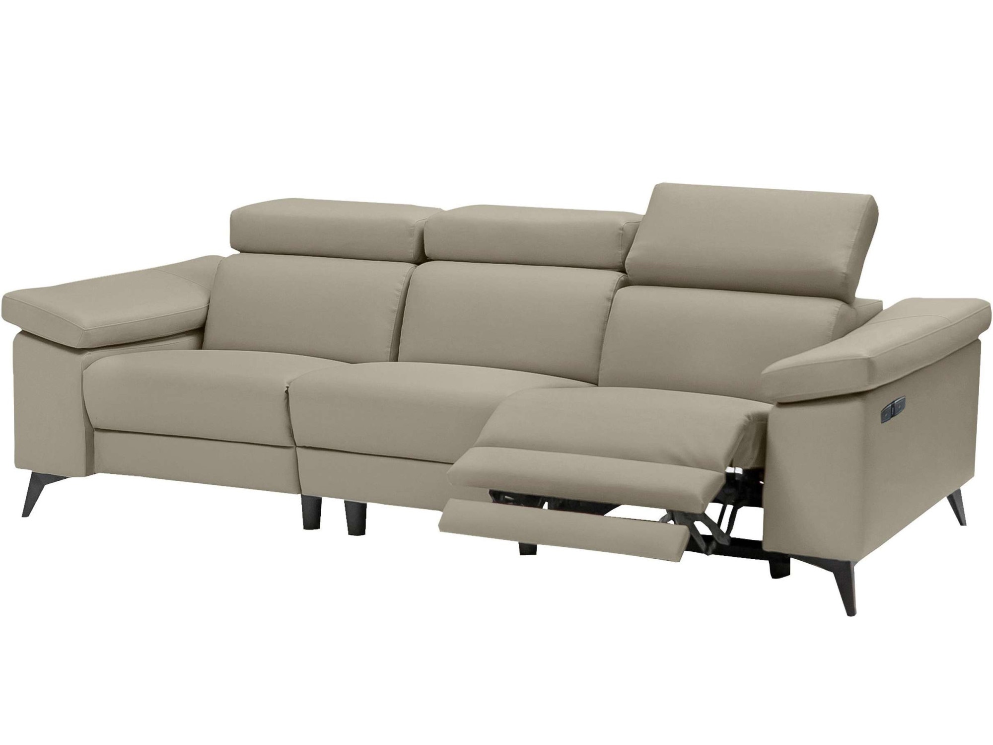 Places of Style 3-Sitzer »Samira«, mit elektrischer Relaxfunktion in einem Sitz und USB-Anschluss