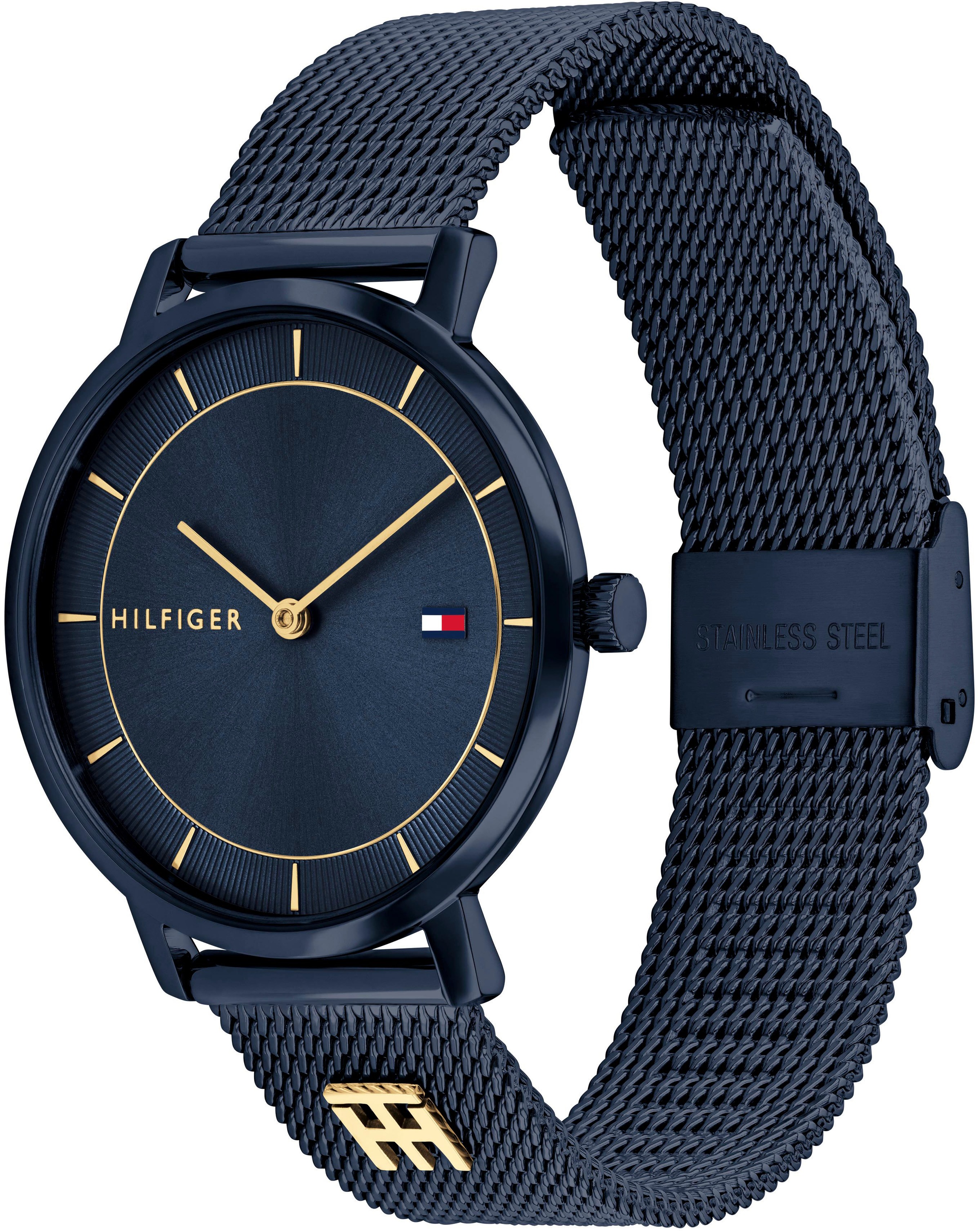 Tommy Hilfiger Quarzuhr »Tea«, Armbanduhr, Damenuhr, Edelstahlarmband, analog