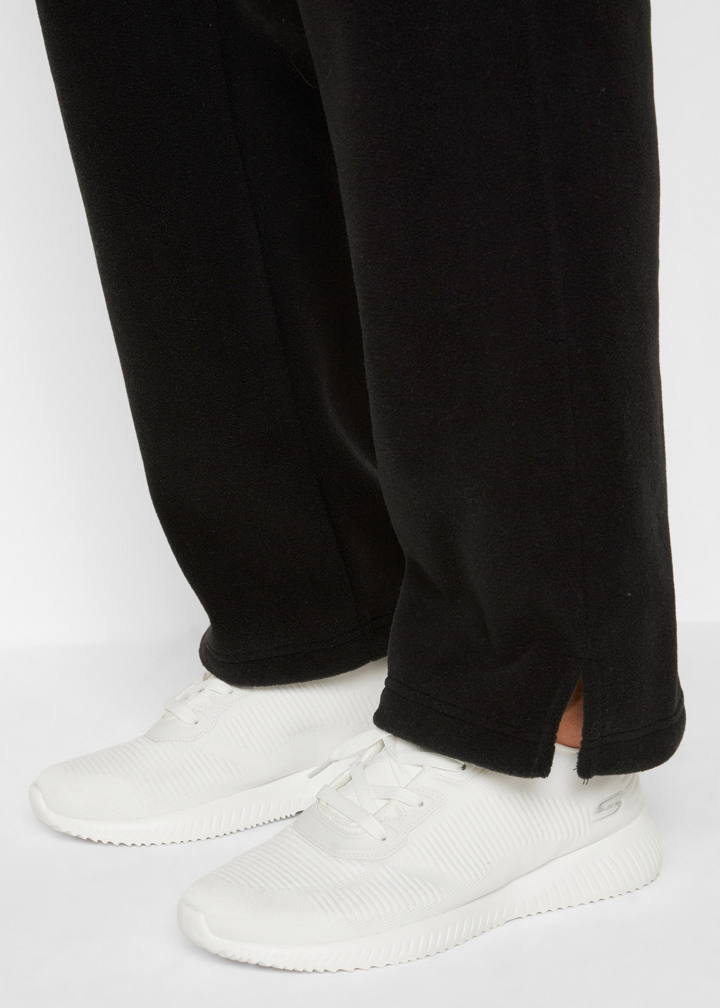 Schlupfhose BONPRIX "Schlupfhose mit Bequembund", Damen, Gr. 40/42 (M), N-Gr, schwarz, Obermaterial: 100% Polyester, regular fit, Hosen Schlupfhose, aus Polyester, mit Taschen, Regular Fit, mit Bequembund 3