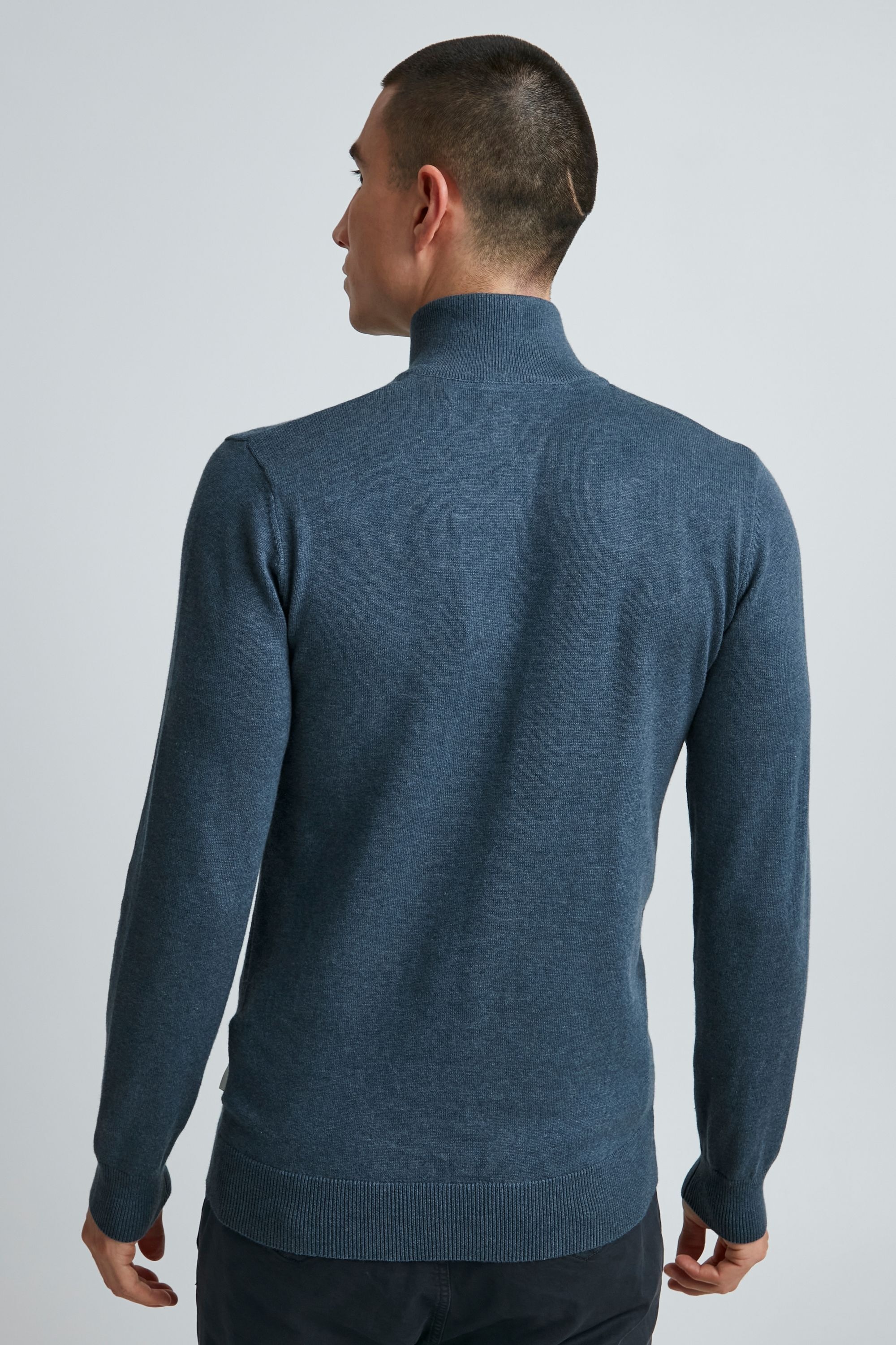 Troyer 11 PROJECT "Troyer PRMelville", Herren, Gr. XXL, blau (ensign blau melange), Obermaterial: 100% Baumwolle CO., meliert, normal, Pullover Troyer 3