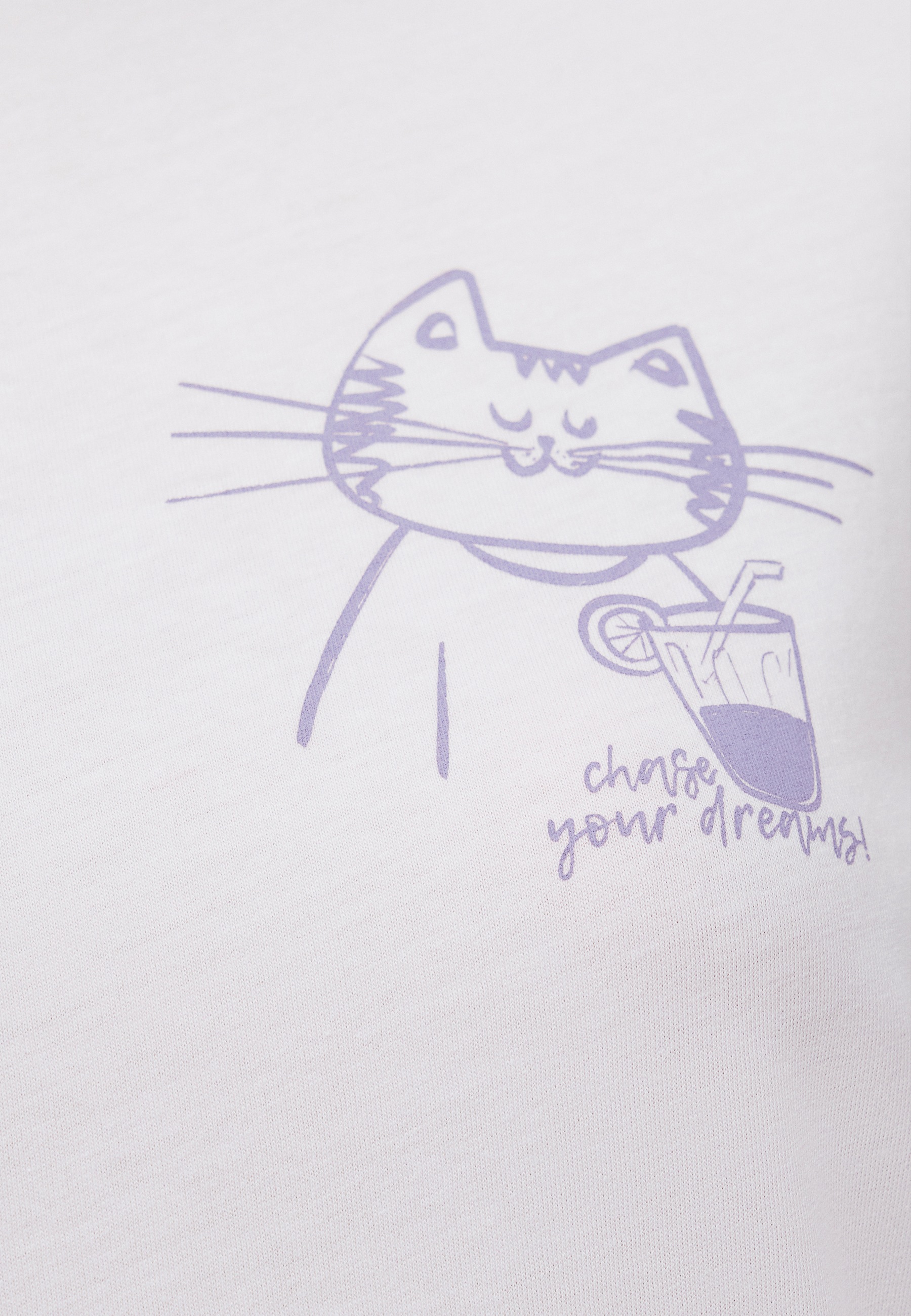 Mavi T-Shirt »CAT DRINK TEE«, Katzen T-Shirt