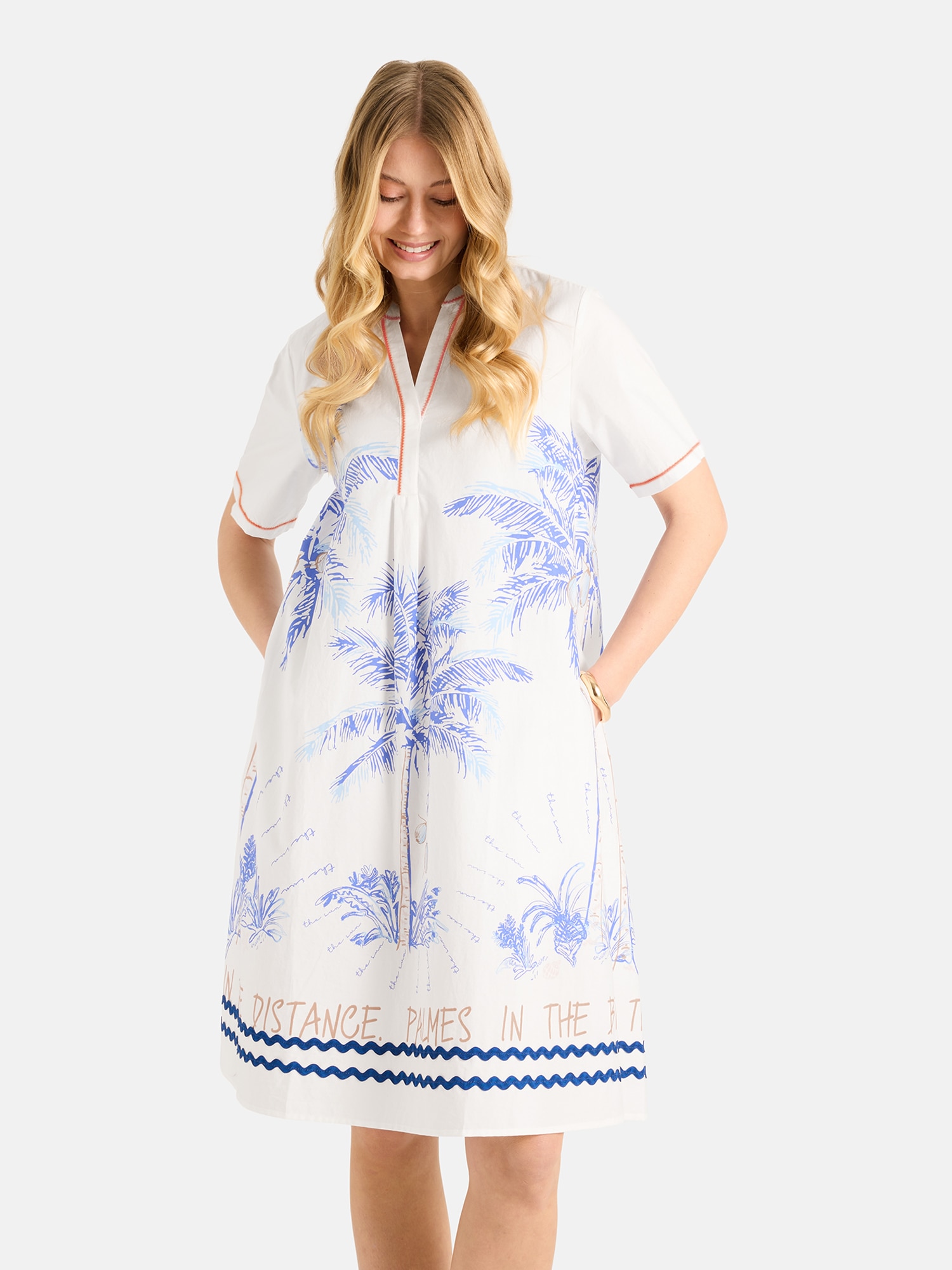 Lieblingsstück Tunikakleid "JulieL" Eingrifftaschen mit dekorativem Print, günstig online kaufen