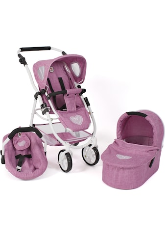 Kombi-Puppenwagen »Emotion All In 3in1, Jeans Pink«