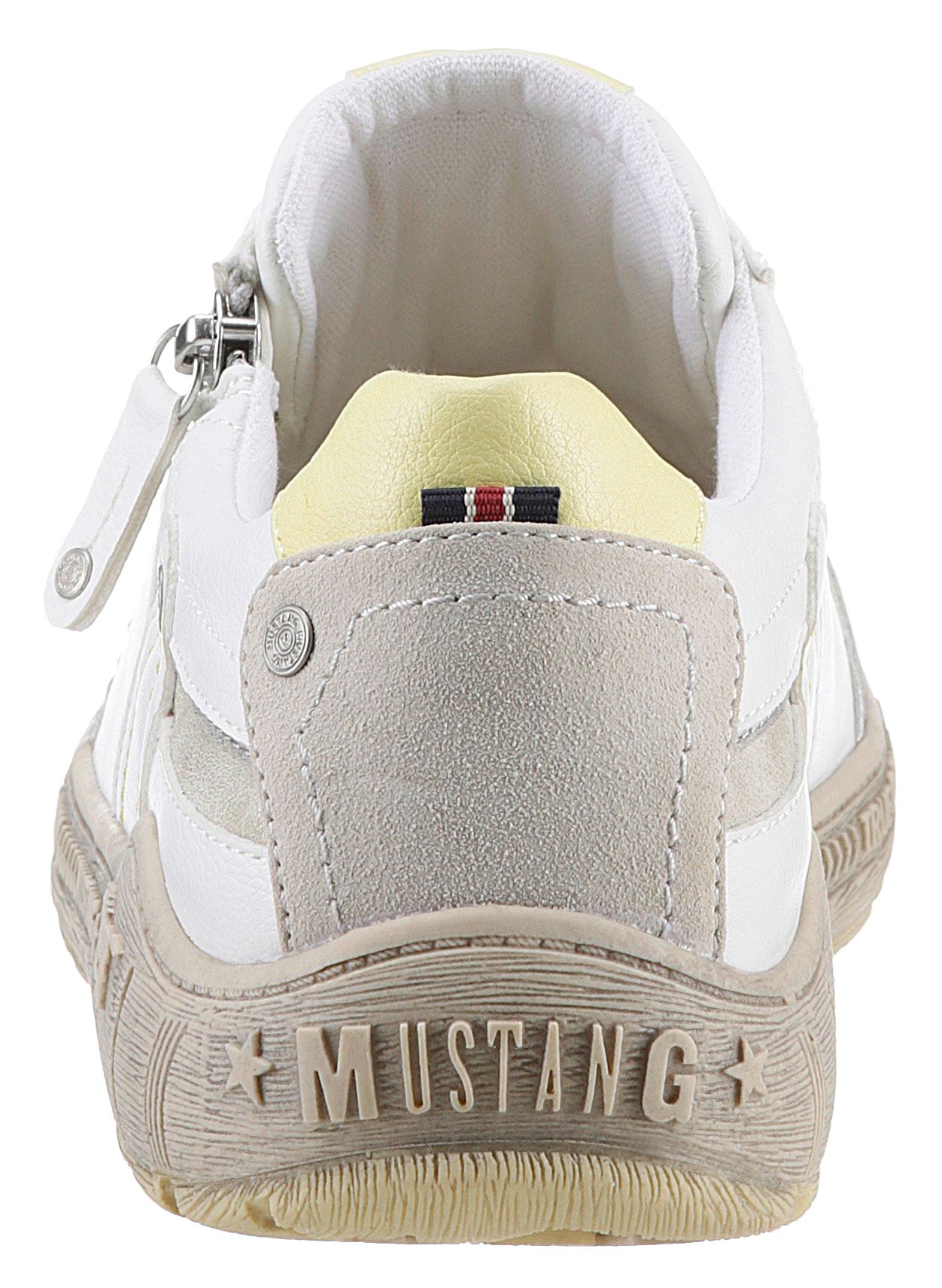 Mustang Shoes Sneaker, mit Kontrastbesätzen, Weite G, Freizeitschuh, Halbsc günstig online kaufen