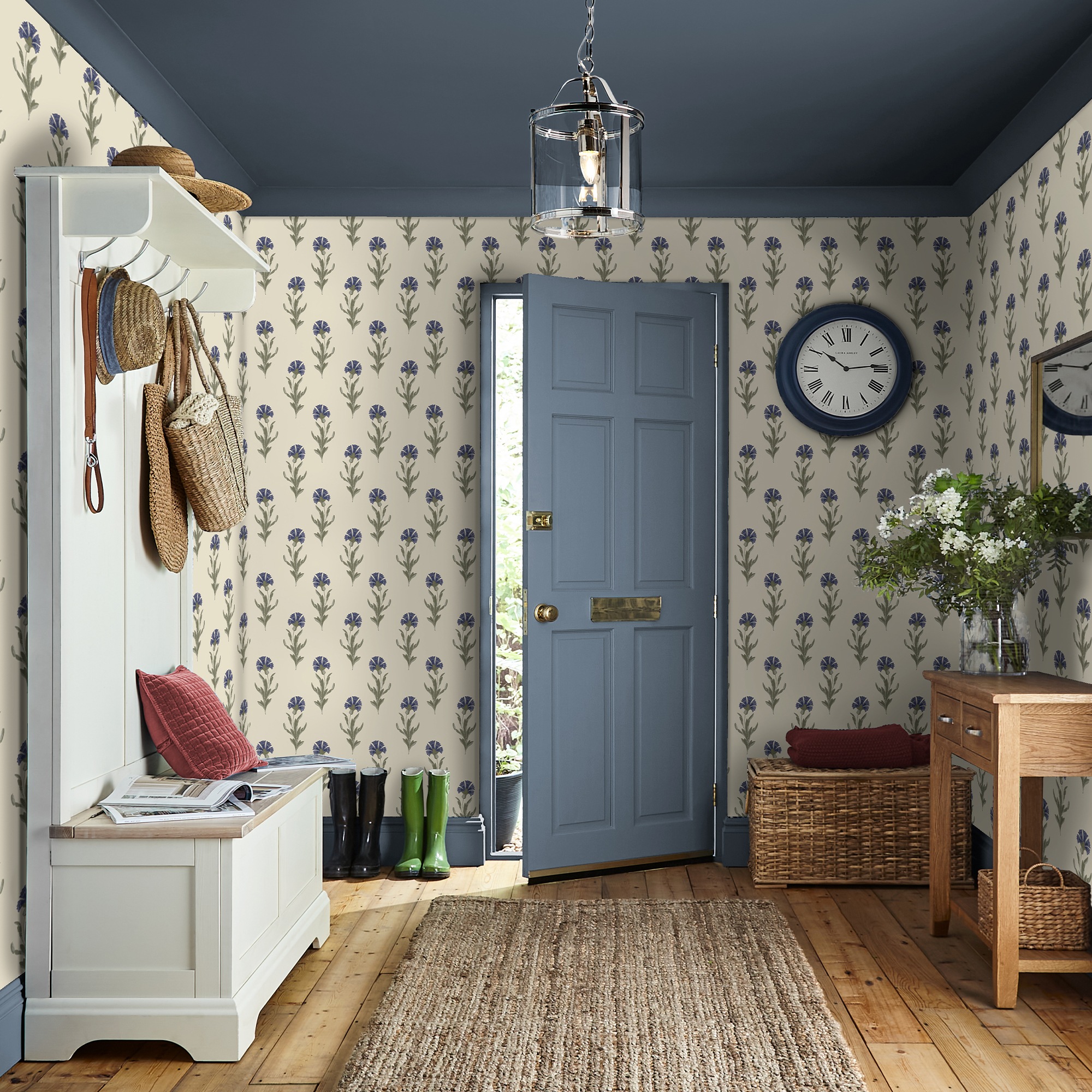LAURA ASHLEY Vliestapete "Dandelion" geblümt glatt 10mx52cm (ca. 5m2)