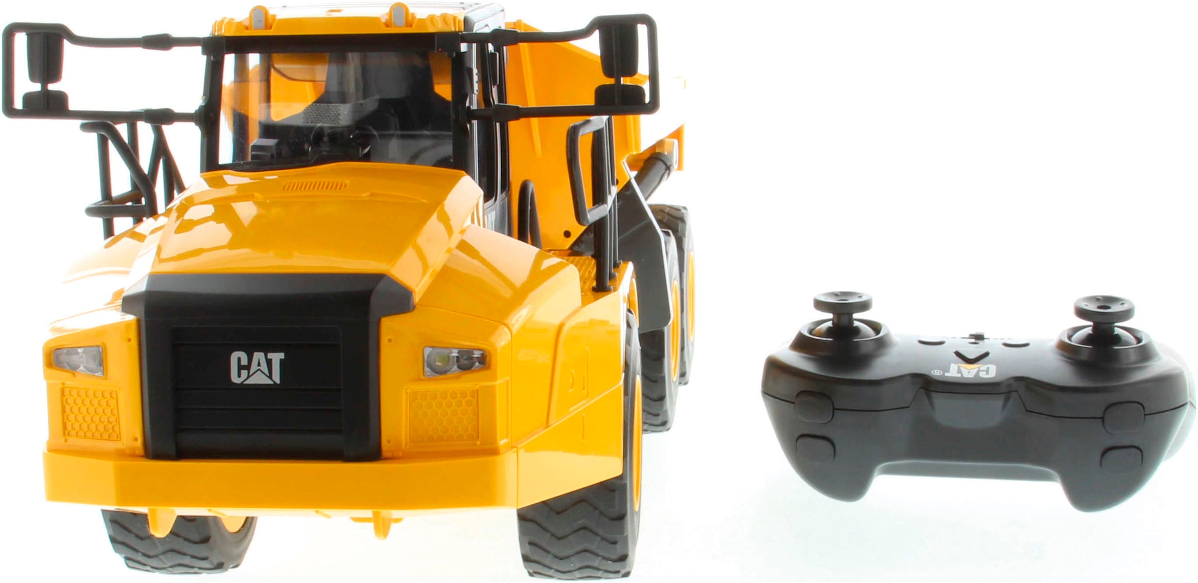 Carrera® RC-LKW »CAT 745 Gelenkmuldenkipper«, mit LED- und Soundfunktion
