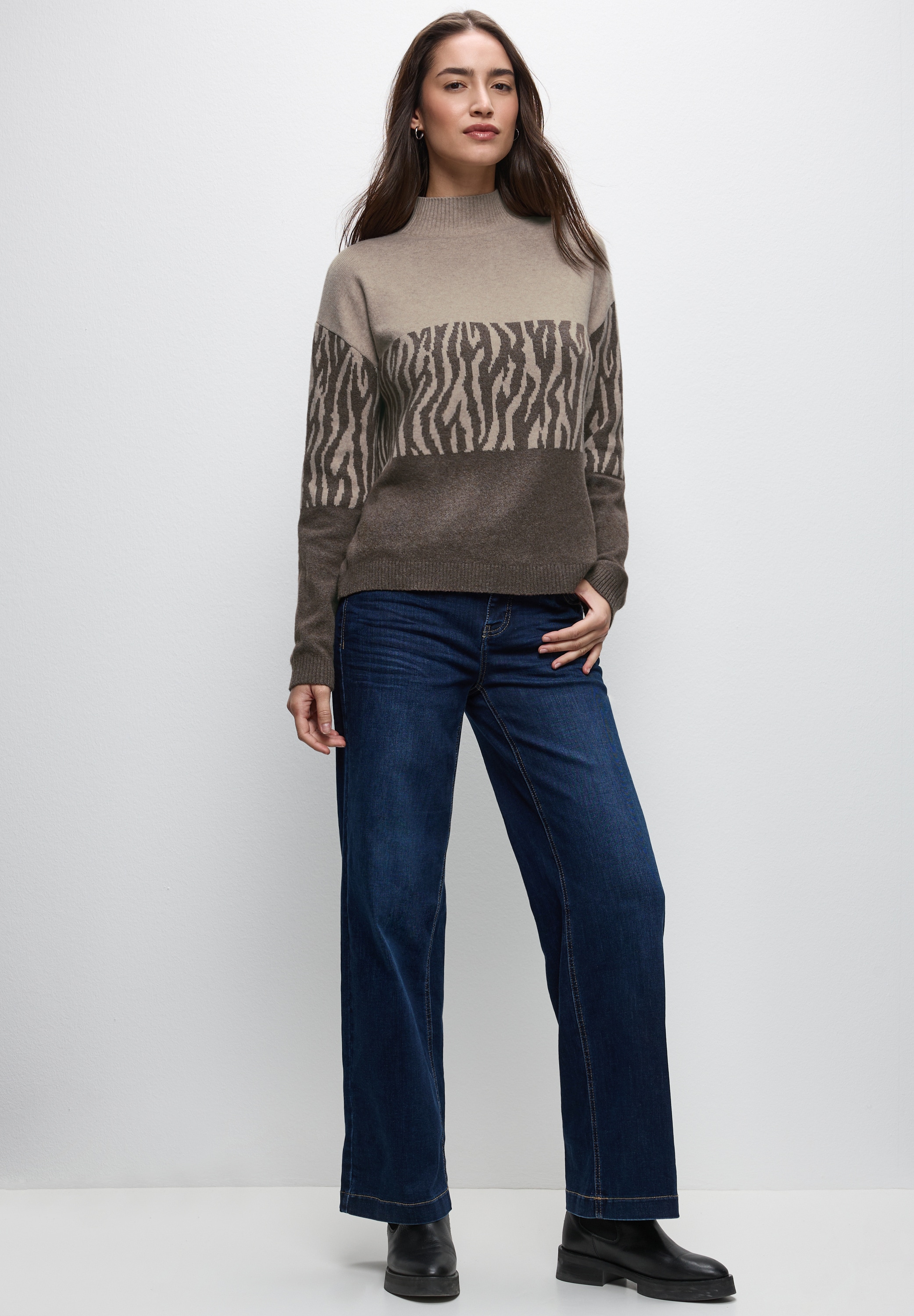STREET ONE Strickpullover, im soften Baumwoll-Mix