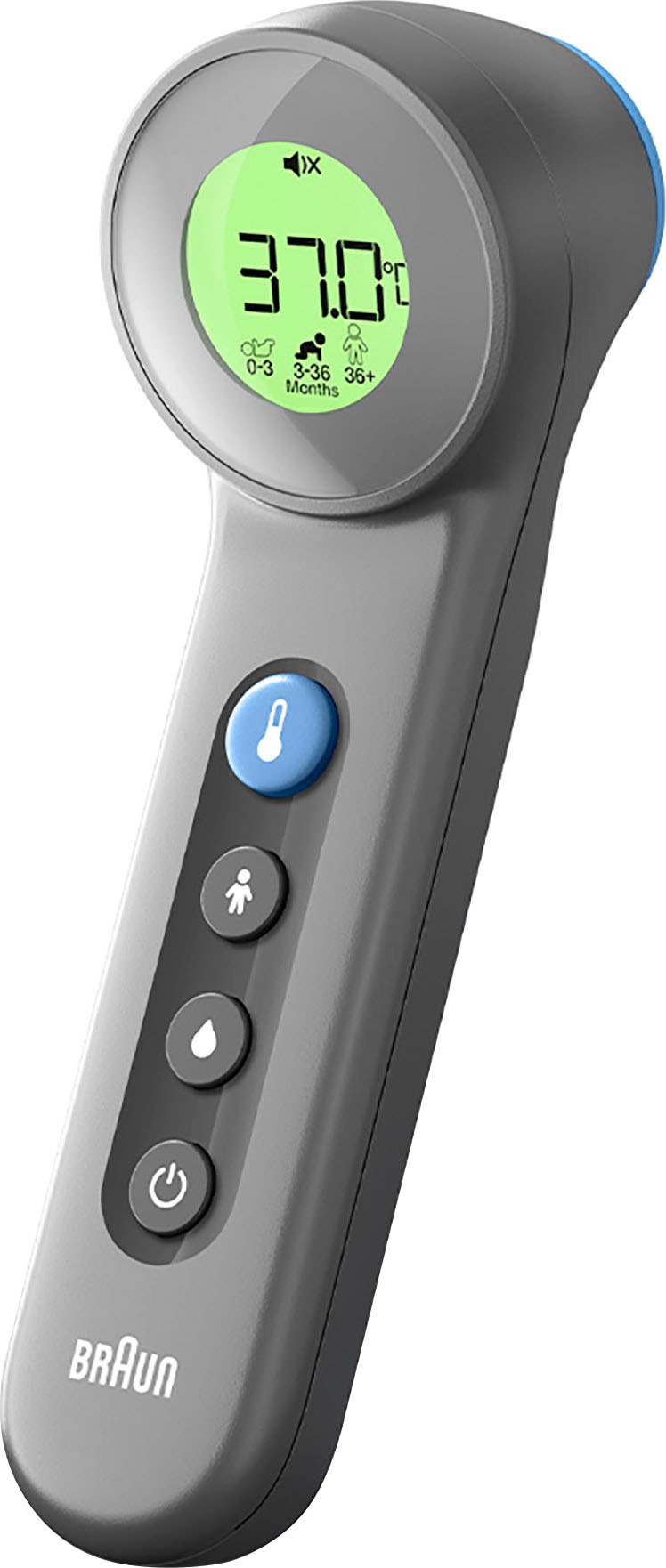 Braun Fieberthermometer "SensianTM 7 BNT400B" berührungsloses Stirnthermome günstig online kaufen