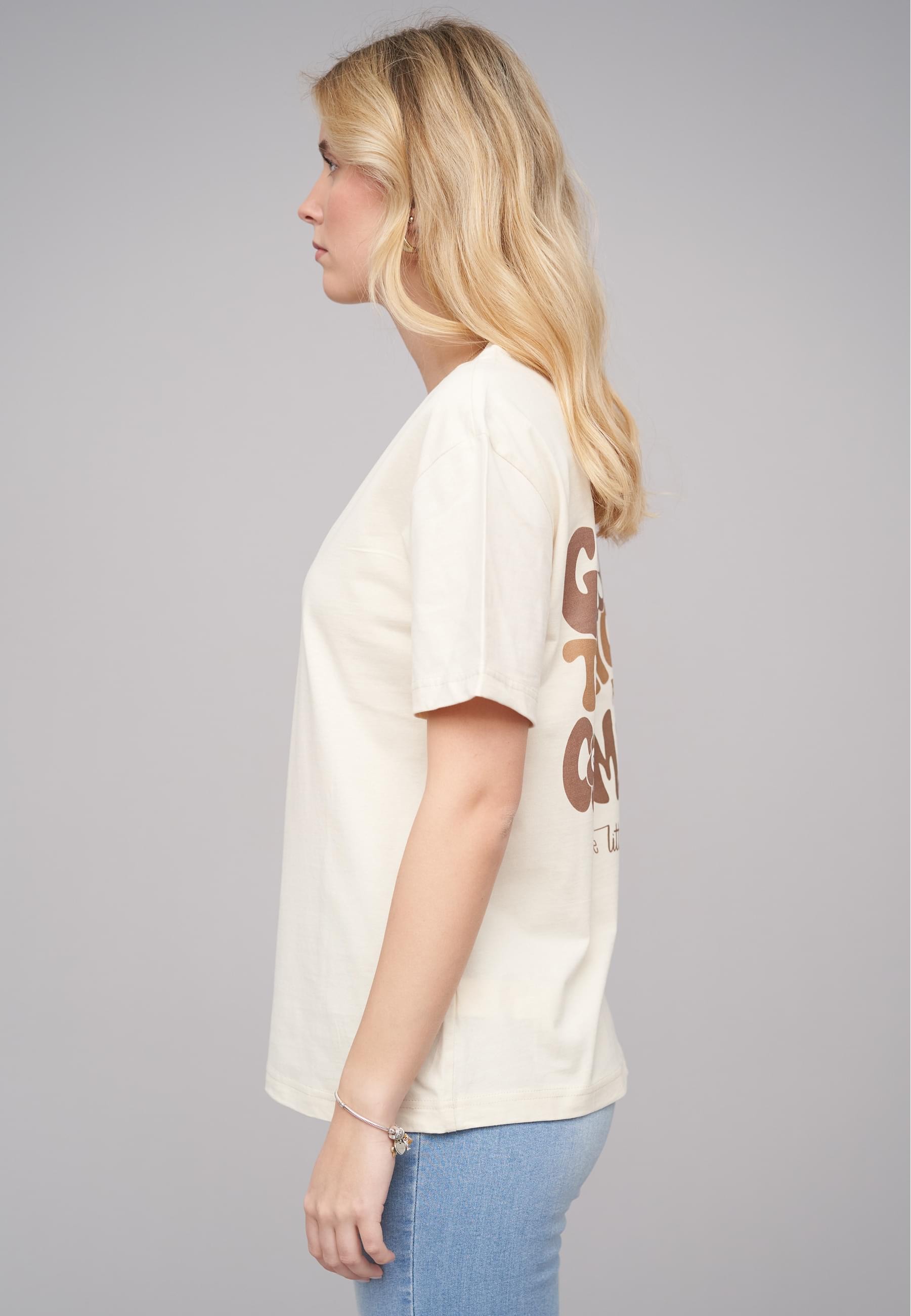 CLOUD 5IVE T-Shirt »CLOUD 5IVE Ladies 77 Good Things Sand Tee«, (1 tlg.)