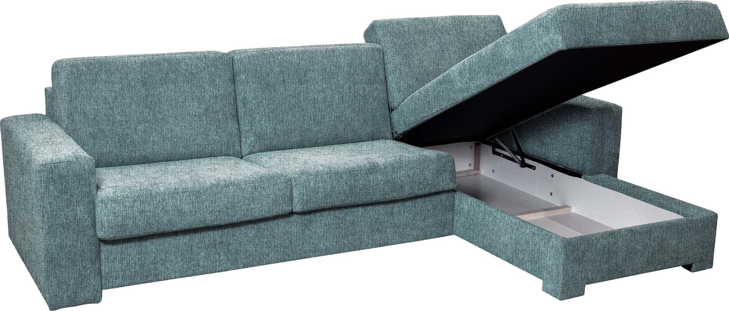 Home affaire Ecksofa »Roma "M" Matratzenhöhe 14 cm, Dauerschlaffunktion, mit Unterfederung,«, Liegemaße ca 143x198 cm, L-Form