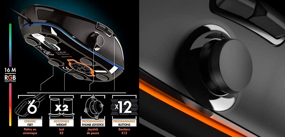 Lexip Gaming-Maus »NP93 Neptunium Alpha Gaming M« kabelgebunden