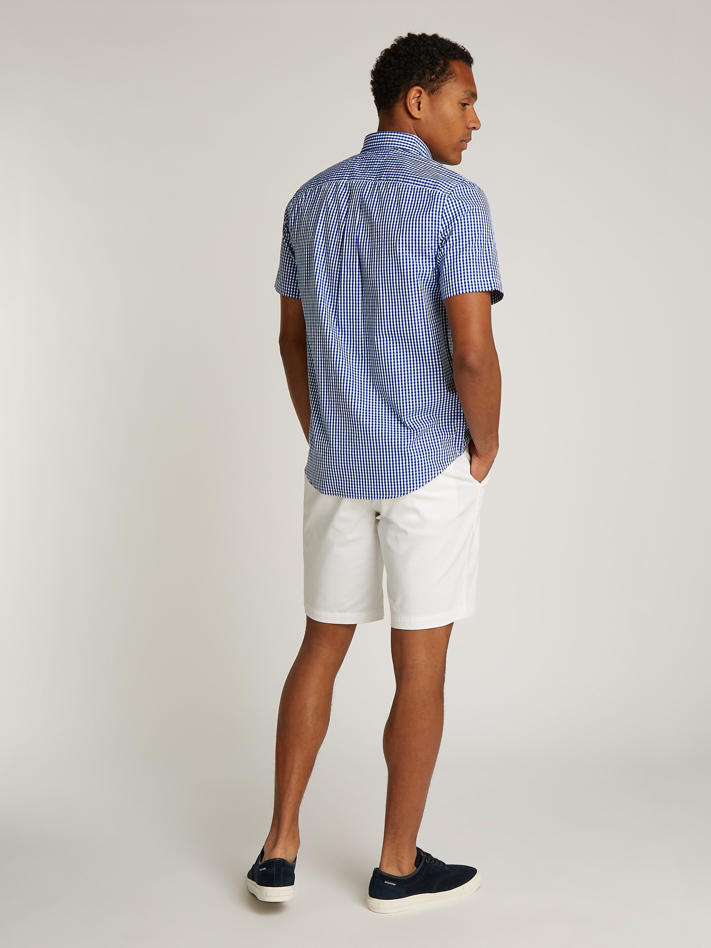 Tommy Hilfiger Kurzarmhemd »FLEX POPLIN CHECK SS RF SHIRT«