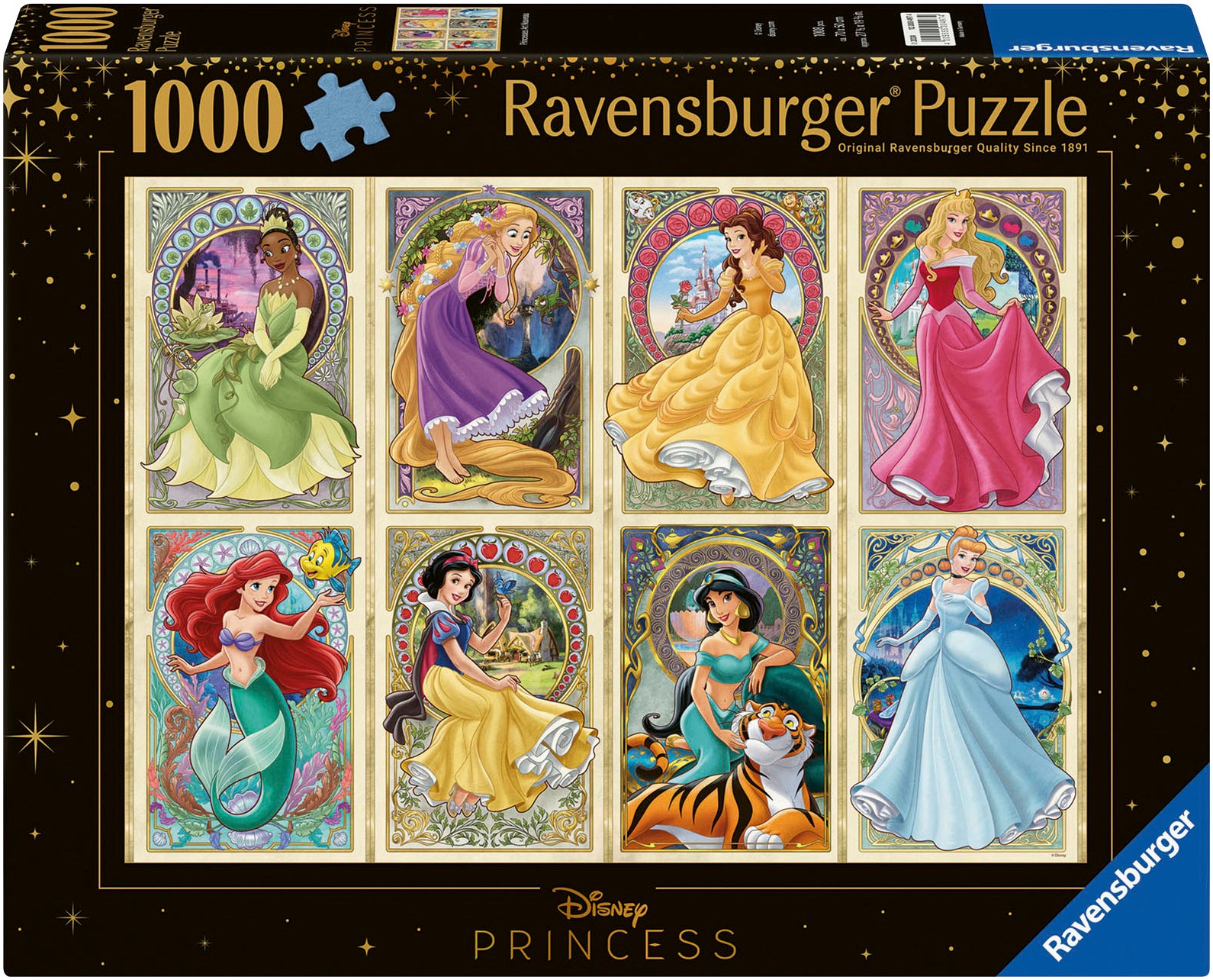 Ravensburger Puzzle »Disney Princess, Nouveau Art Prinzessinnen«, Made in Germany