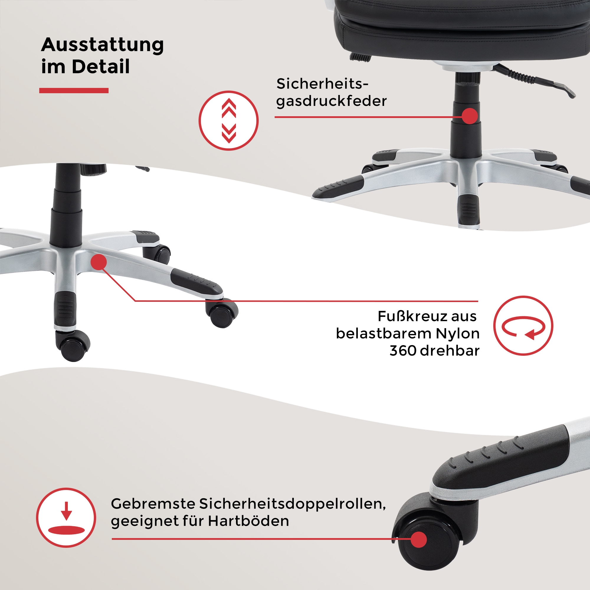 Duo Collection Chefsessel »Theodor XXL« () belastbar bis 150 KG
