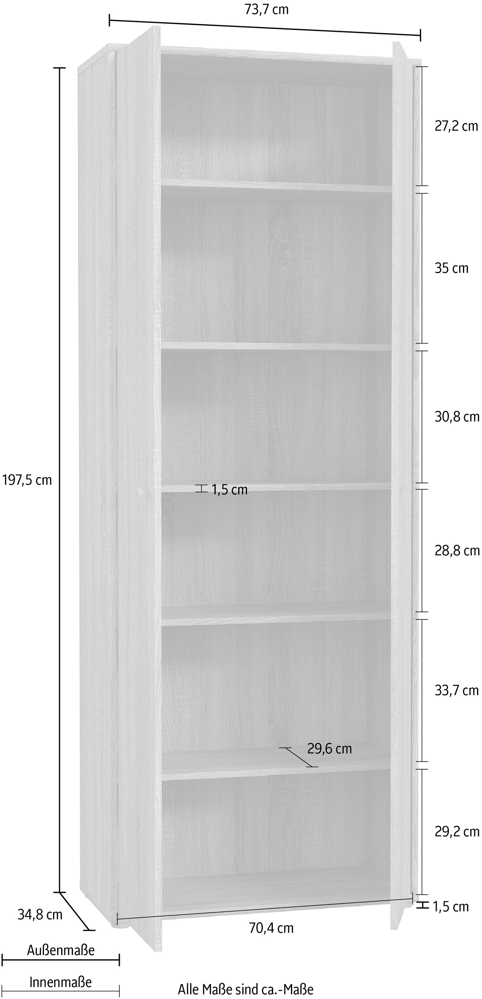 FORTE Schuhschrank »Tempra«, Breite 73,7 cm