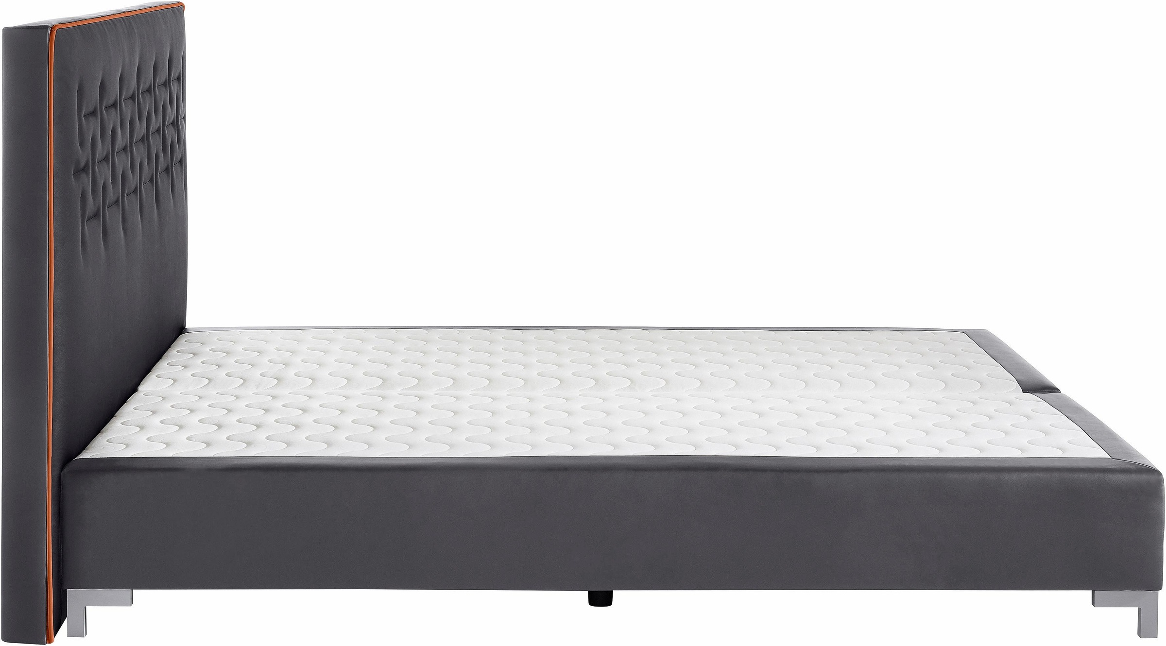 INOSIGN Boxspringbett »Coos«, mit besonderer Steppung im Kopfteil, 3 Matratzenarten, 2 Härtegrade